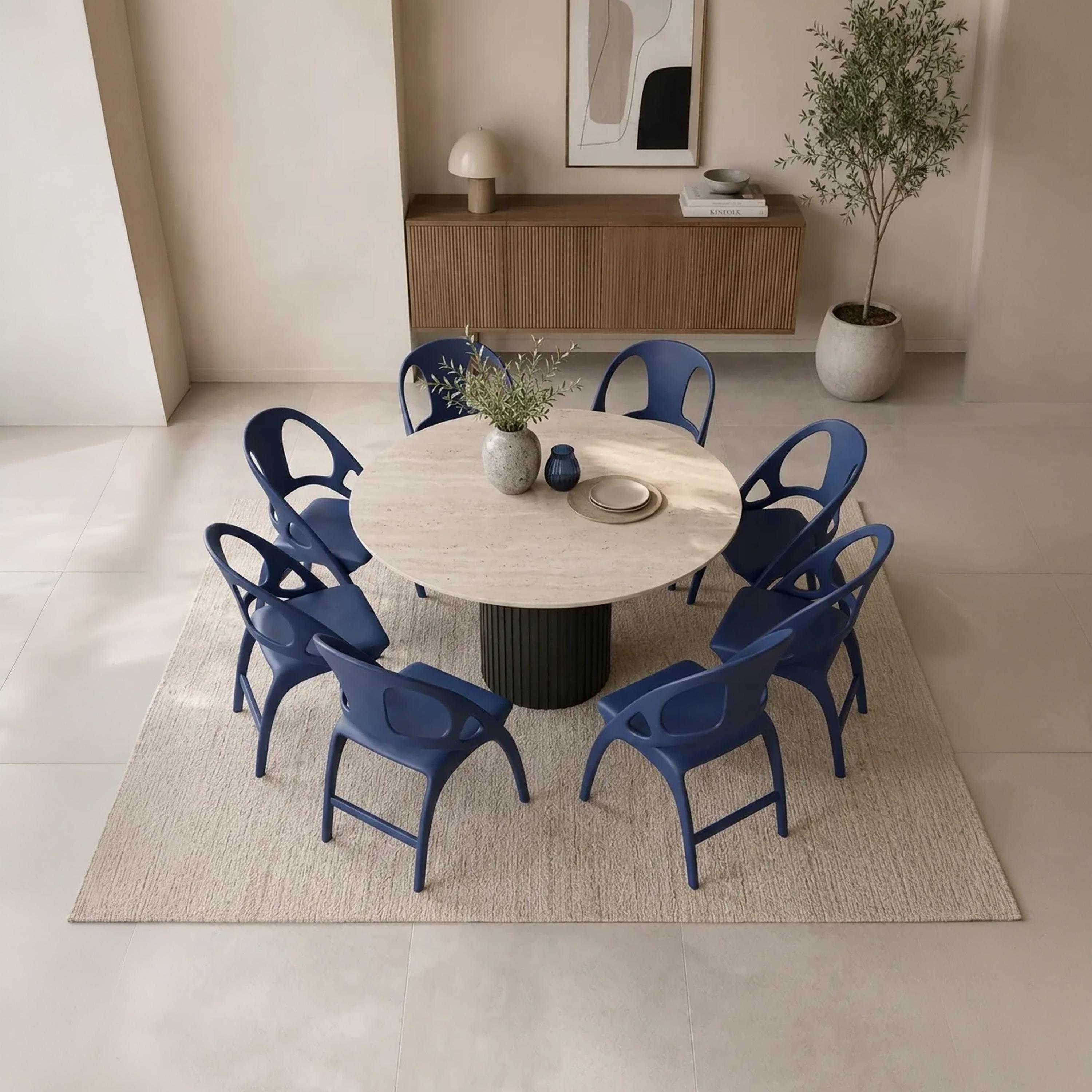 Maria Homes Blue Sloped Arm Chair-furniture-sofaandseating-armchairs-image-2