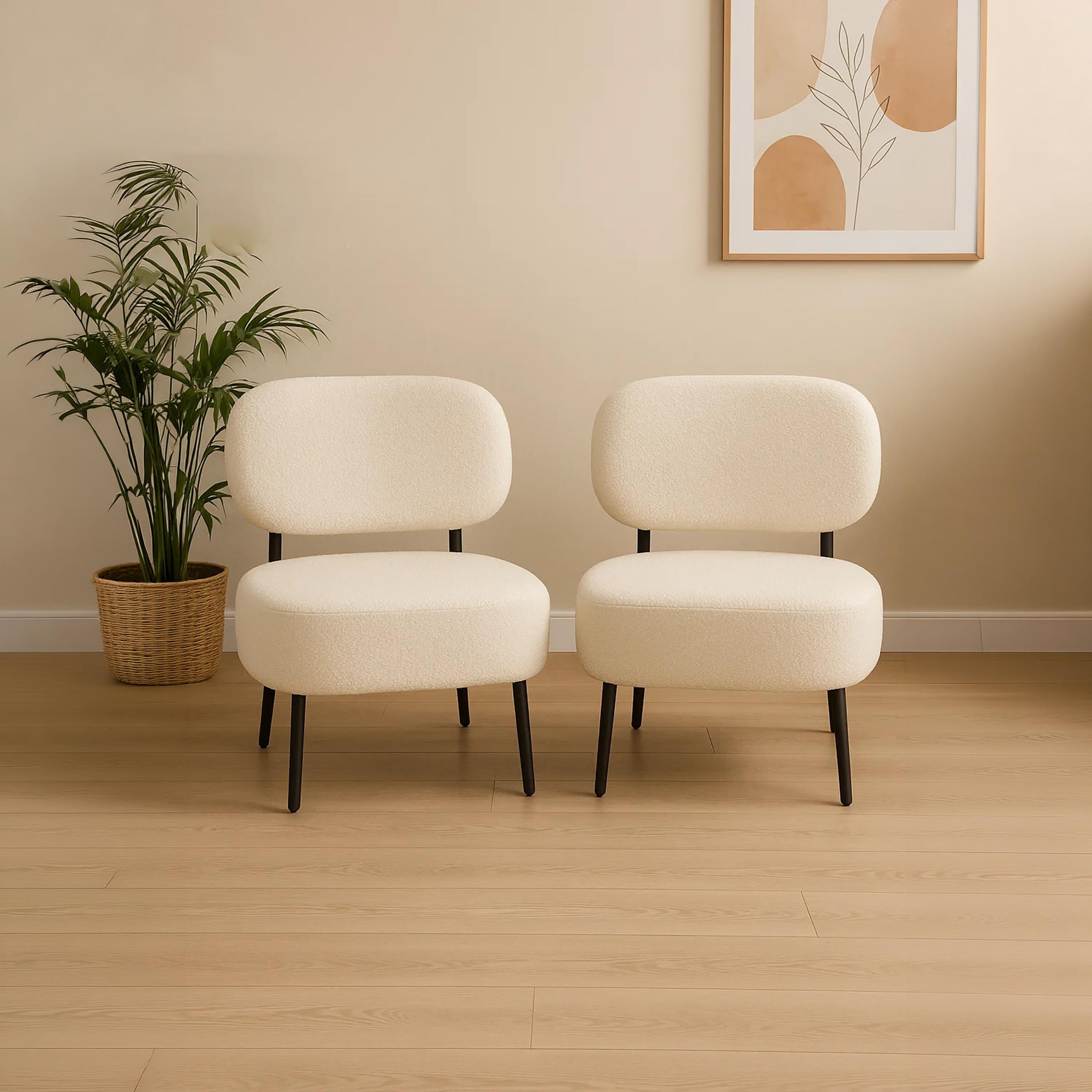 Maria Homes White Armless Chair-furniture-diningroom-chairsandbenches-image-2