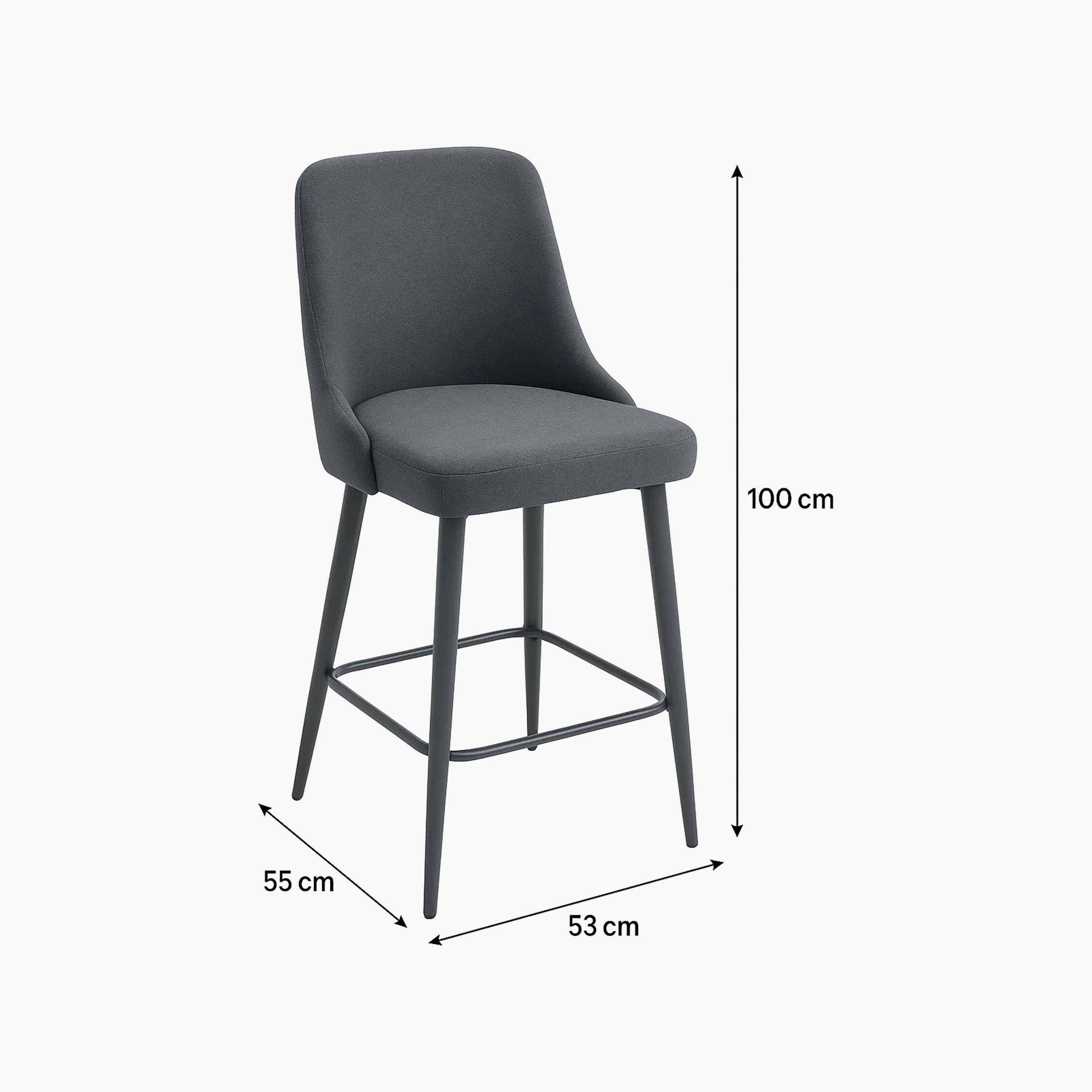 Maria Homes Grey Armless Bar Stool-furniture-diningroom-barfurniture-image-4