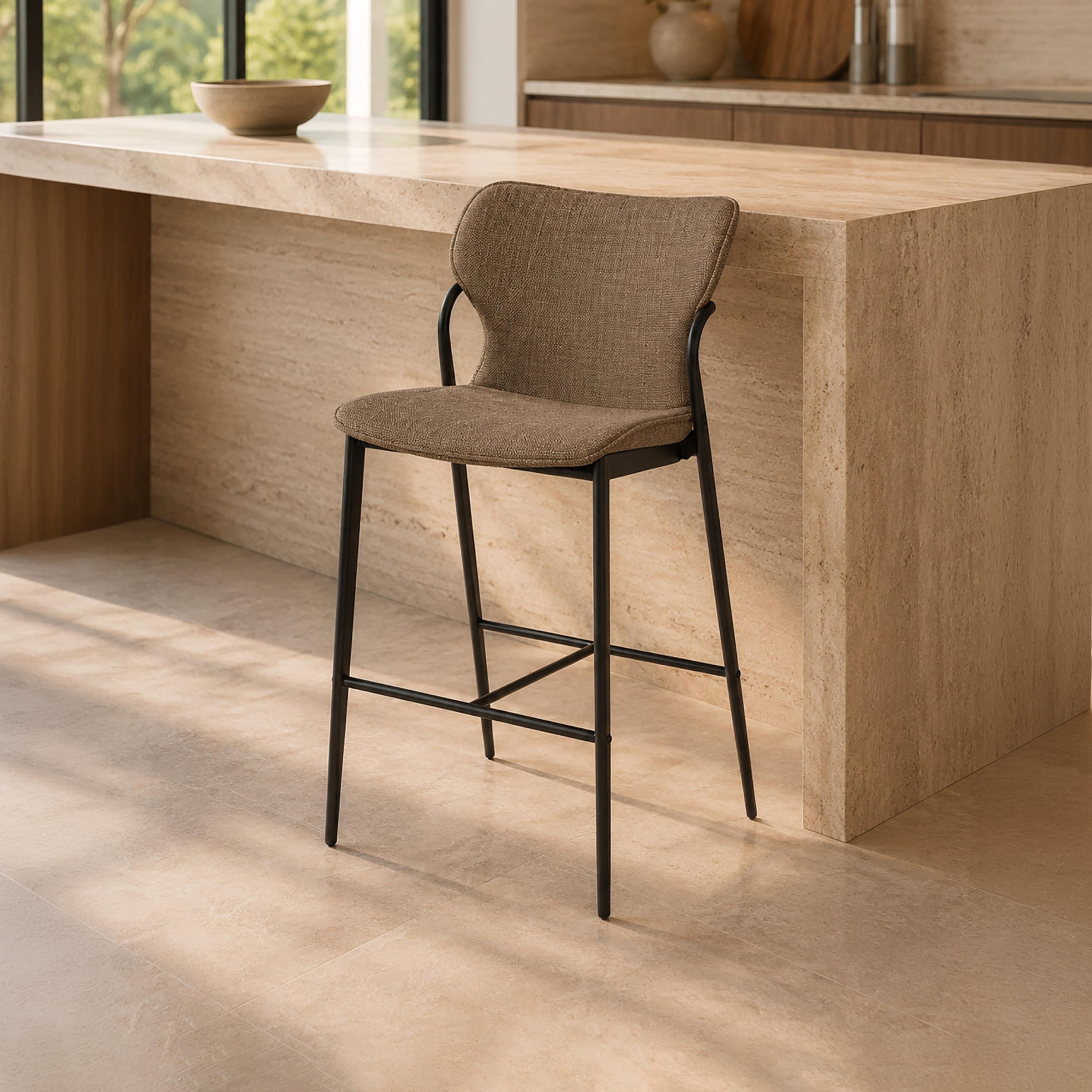 كرسي بار بدون ذراعين بني من ماريا هومز-furniture-diningroom-barfurniture-image-1