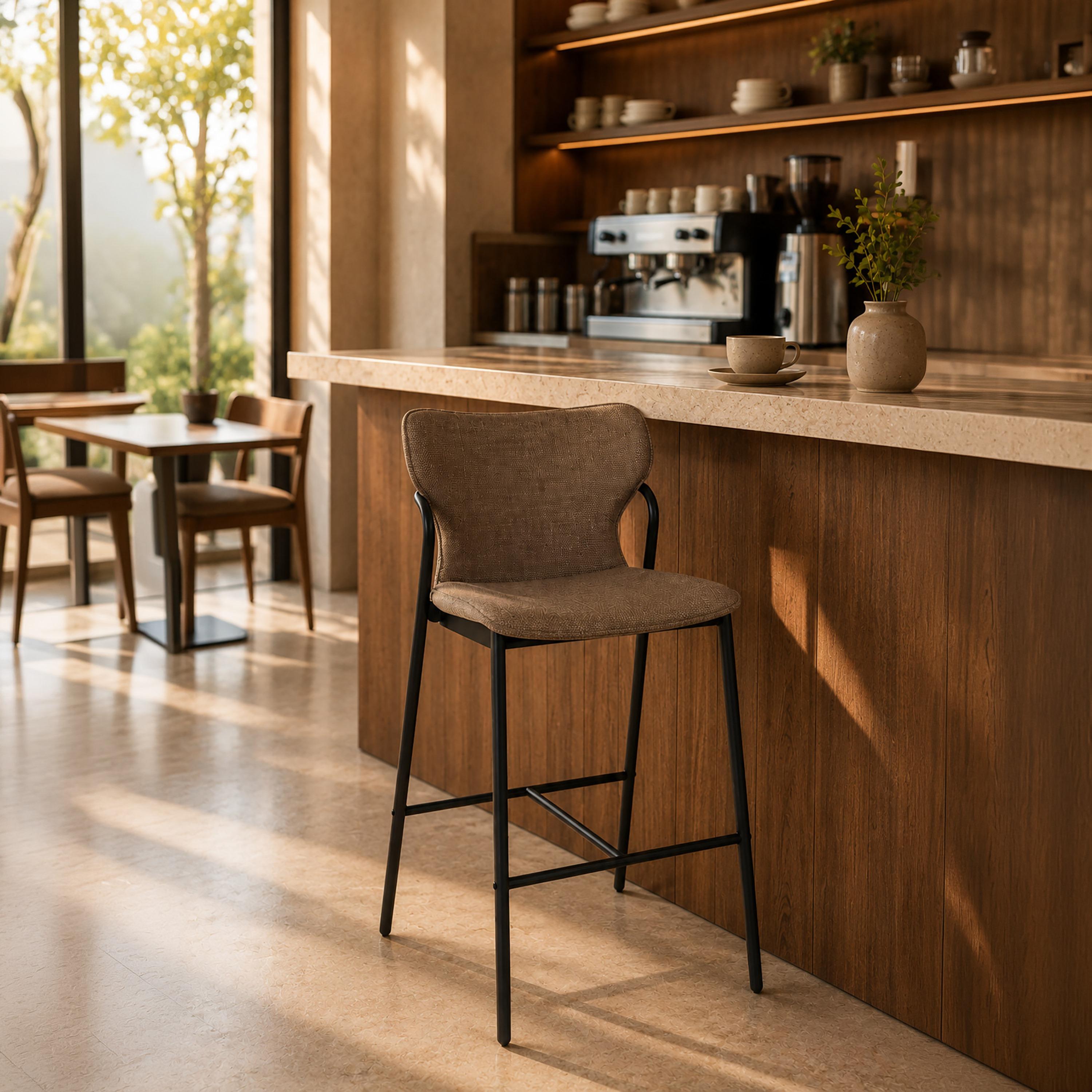 كرسي بار بدون ذراعين بني من ماريا هومز-furniture-diningroom-barfurniture-image-3