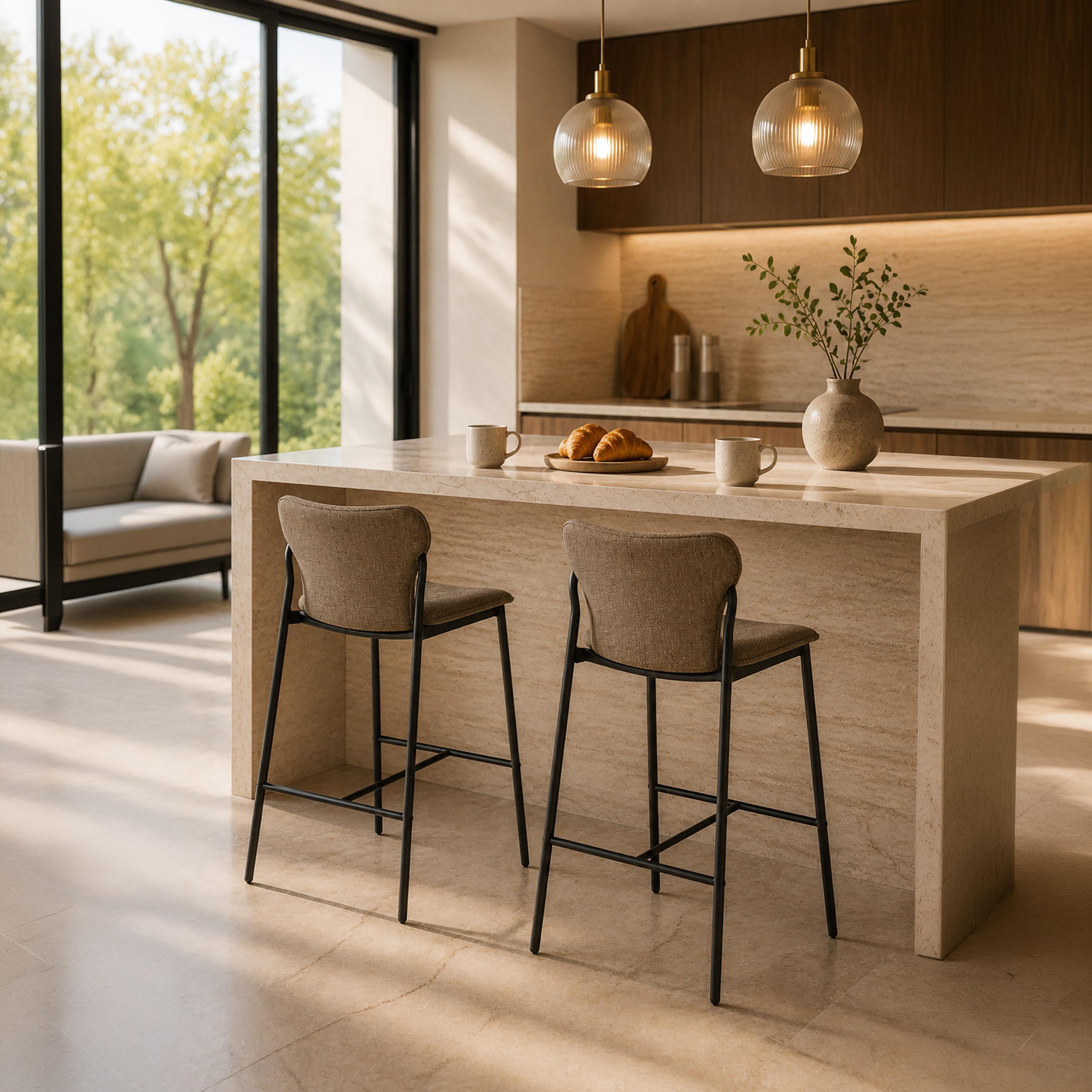 كرسي بار بدون ذراعين بني من ماريا هومز-furniture-diningroom-barfurniture-image-4