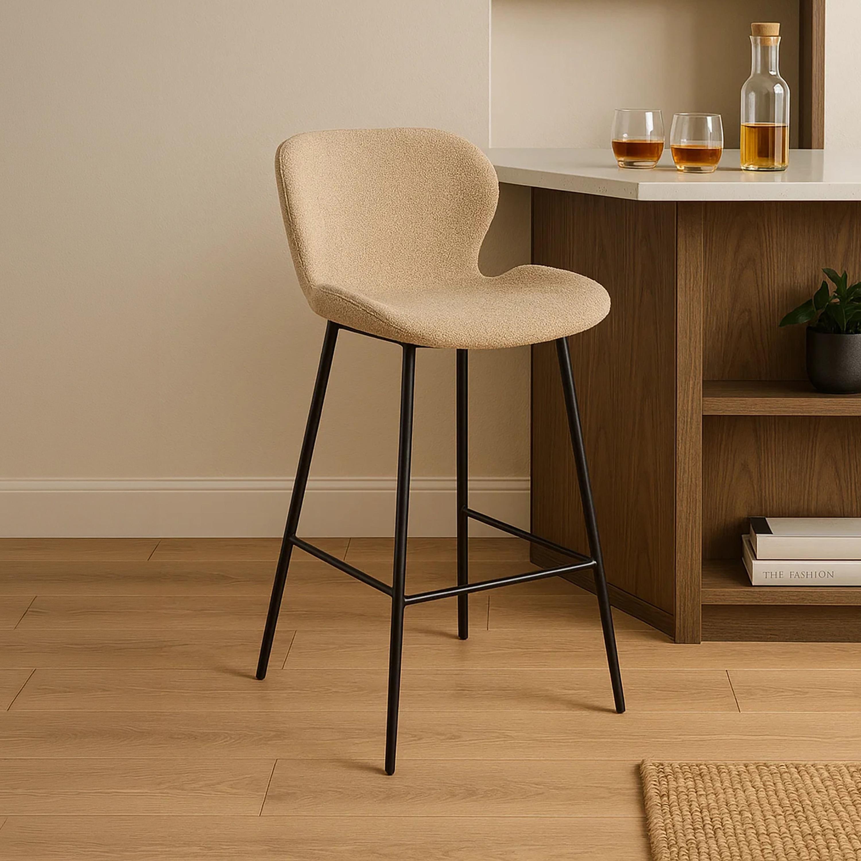 كرسي بار بدون ذراعين بني من ماريا هومز-furniture-diningroom-barfurniture-image-1