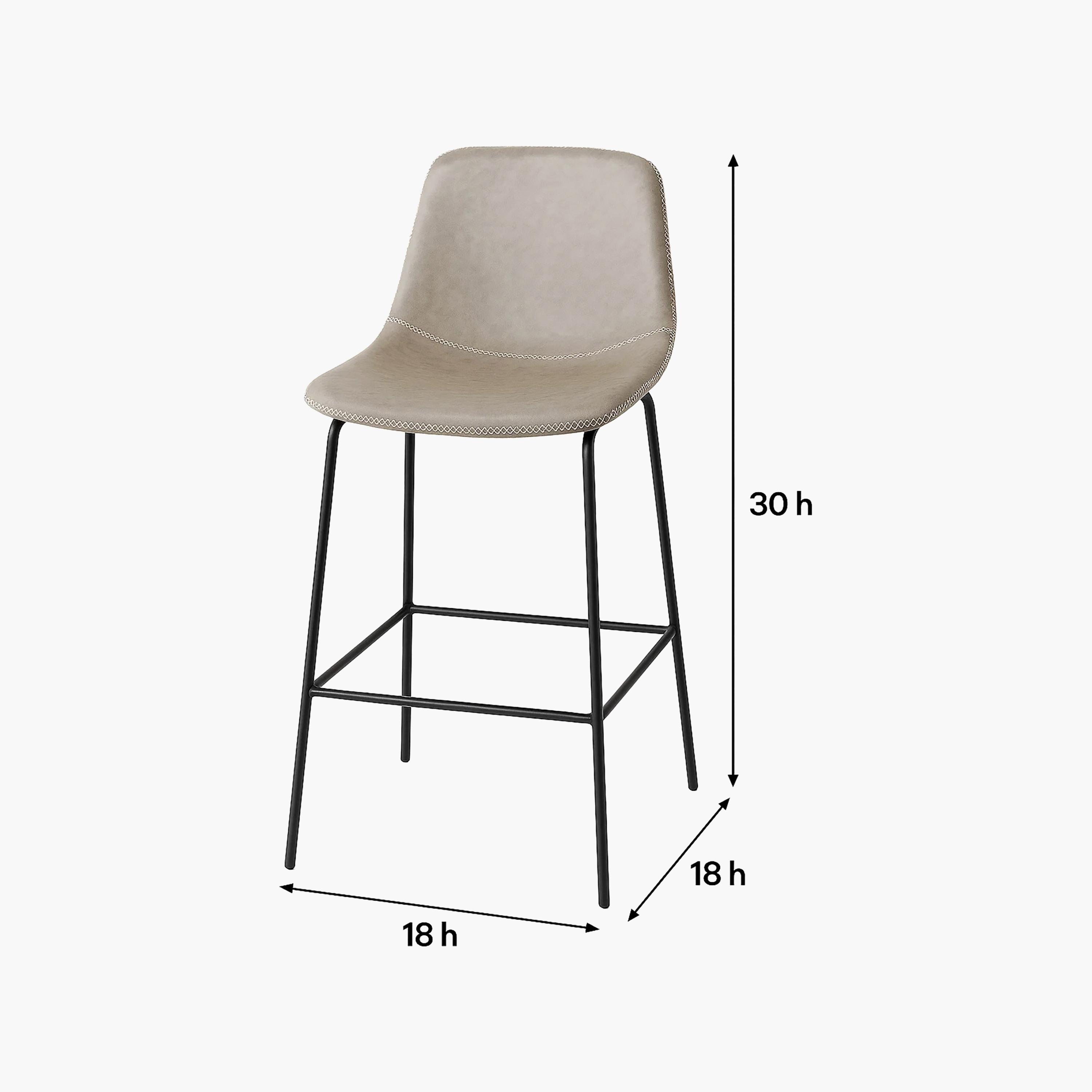Maria Homes Grey Armless Bar Stool-furniture-diningroom-barfurniture-image-5