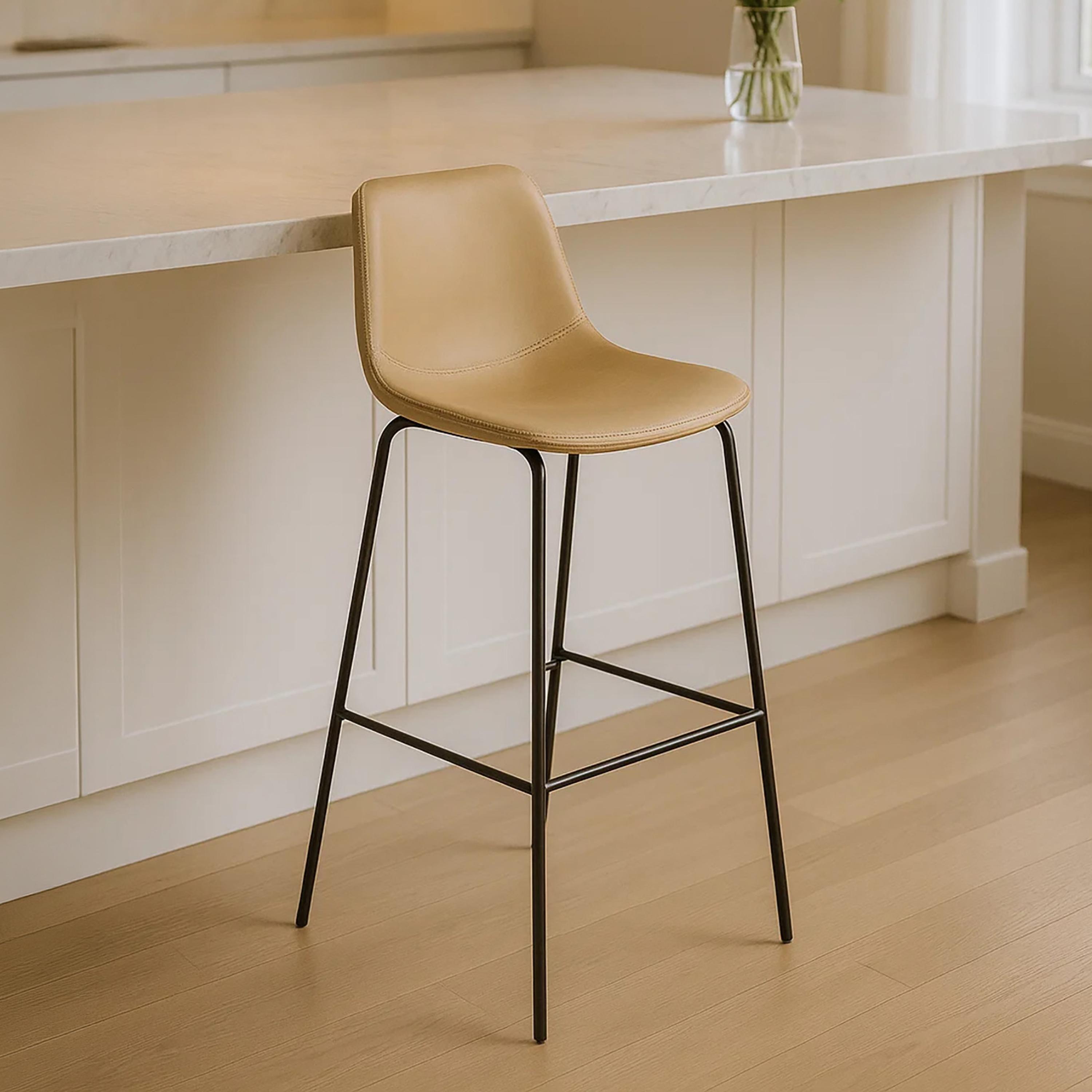 Maria Homes Beige Armless Bar Stool-furniture-diningroom-barfurniture-image-1