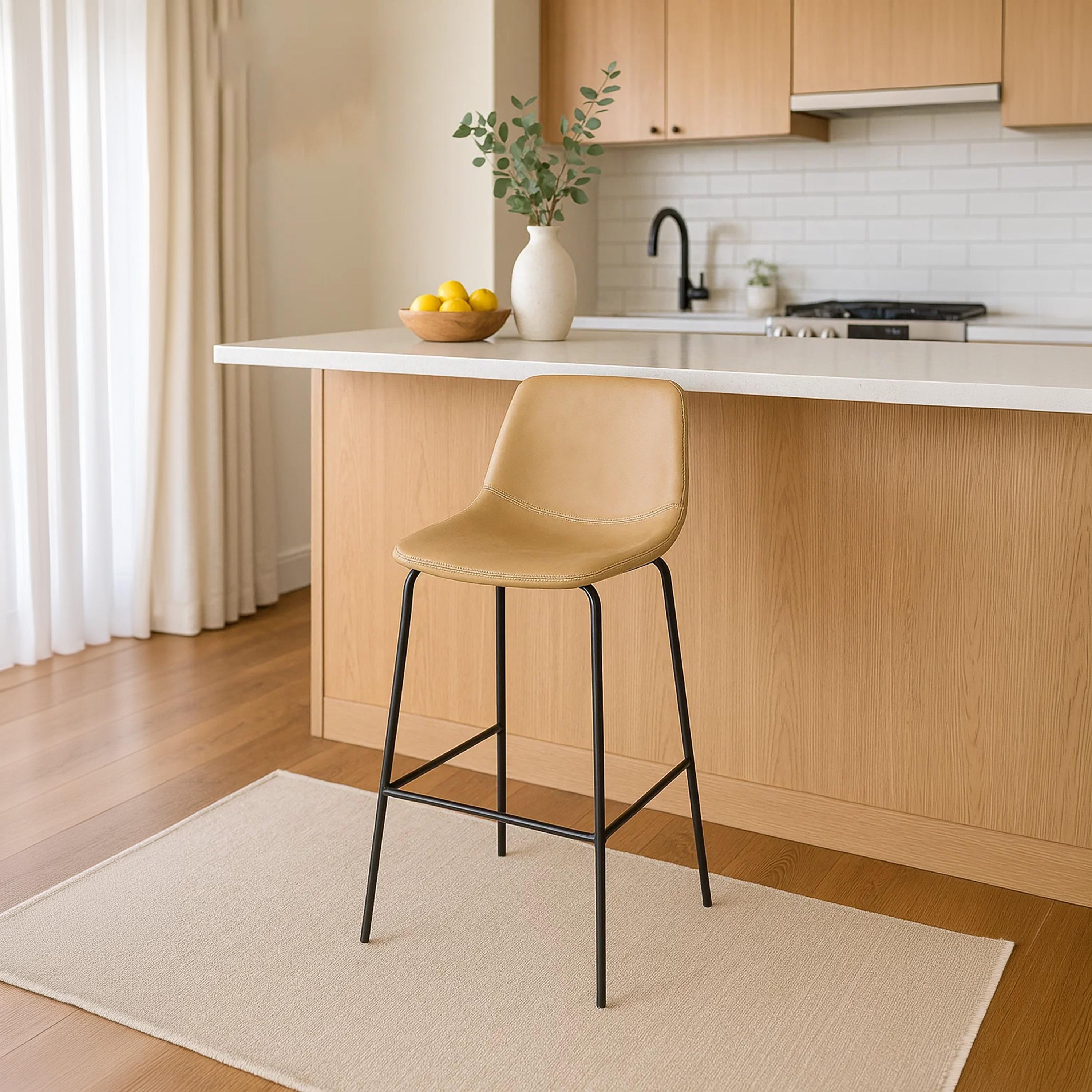 Maria Homes Beige Armless Bar Stool-furniture-diningroom-barfurniture-image-2