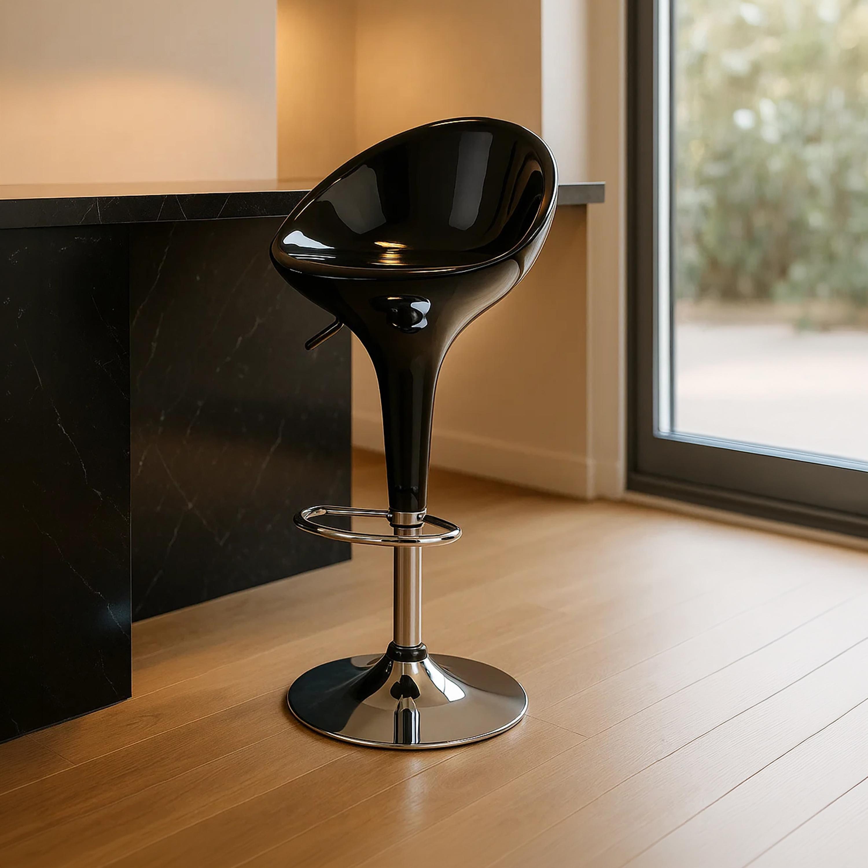 Maria Homes Black Armless Bar Stool-furniture-diningroom-barfurniture-image-1