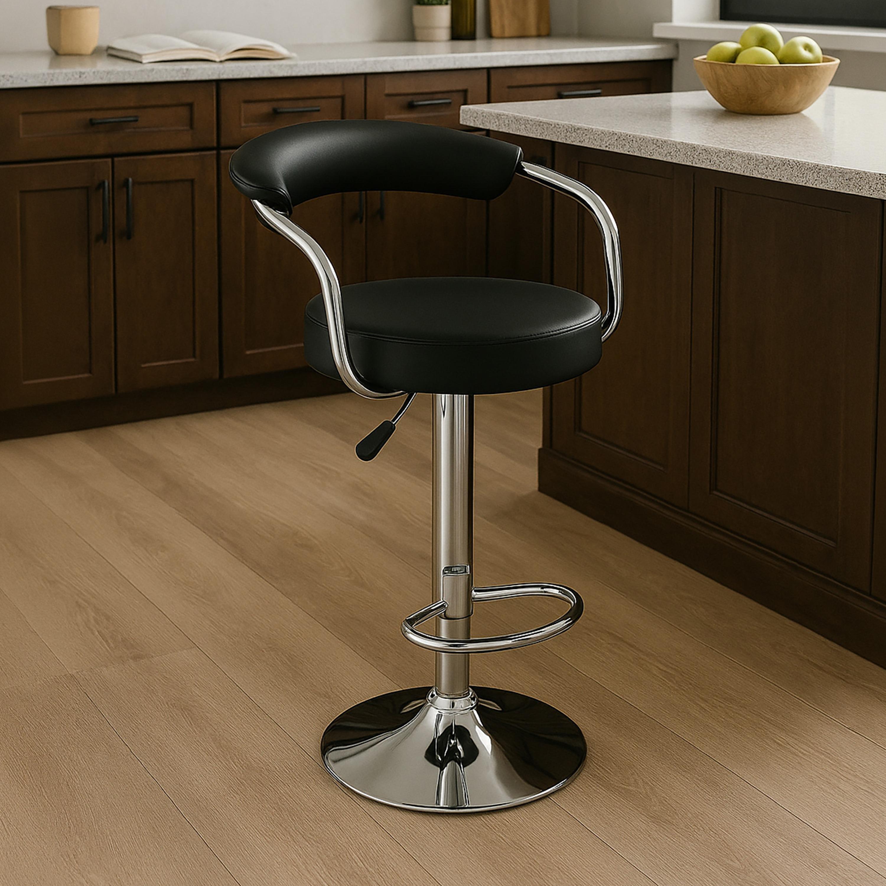 Maria Homes Black Armless Bar Stool-furniture-diningroom-barfurniture-image-2