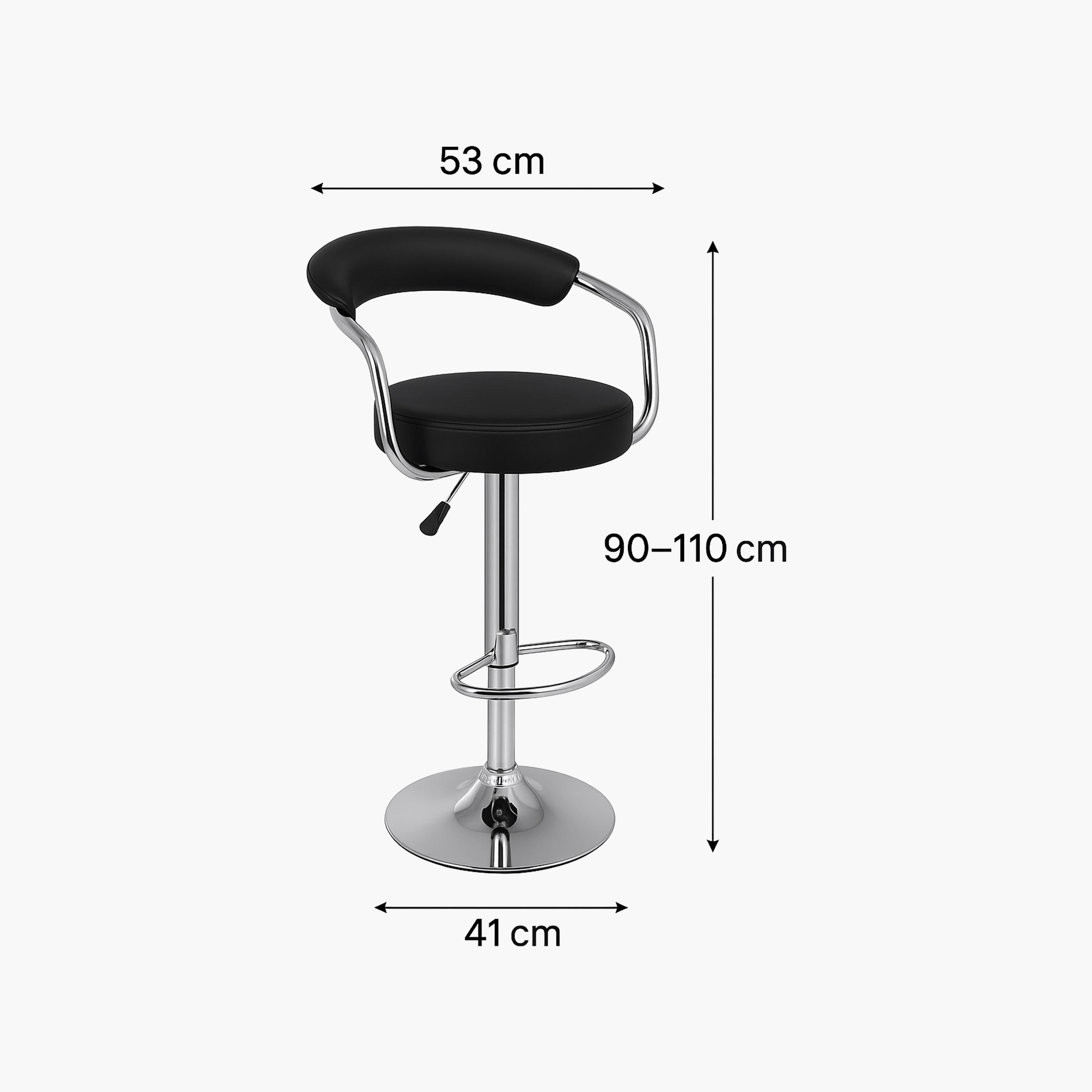 Maria Homes Black Armless Bar Stool-furniture-diningroom-barfurniture-image-4
