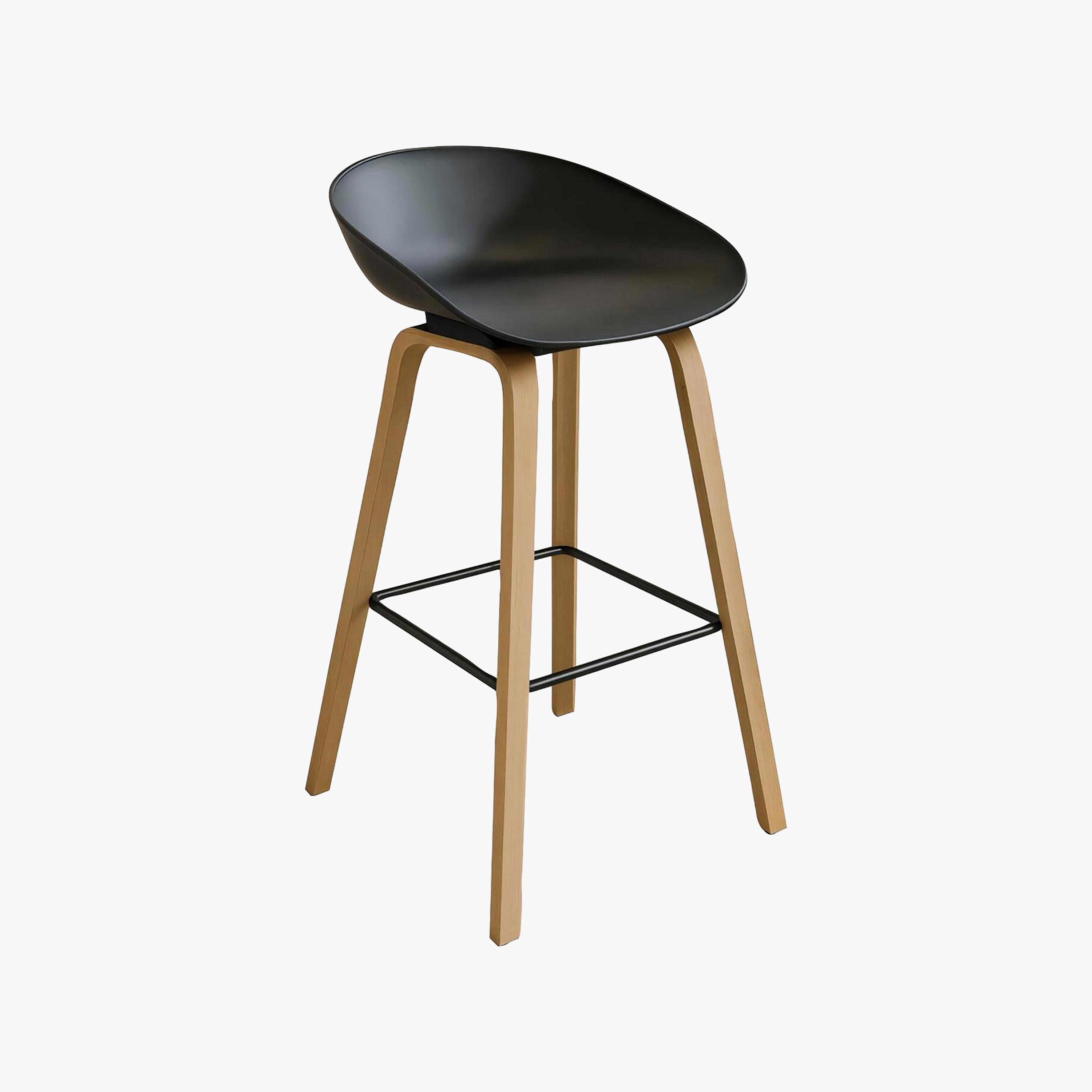 Maria Homes Black Armless Bar Stool-furniture-diningroom-barfurniture-image-3