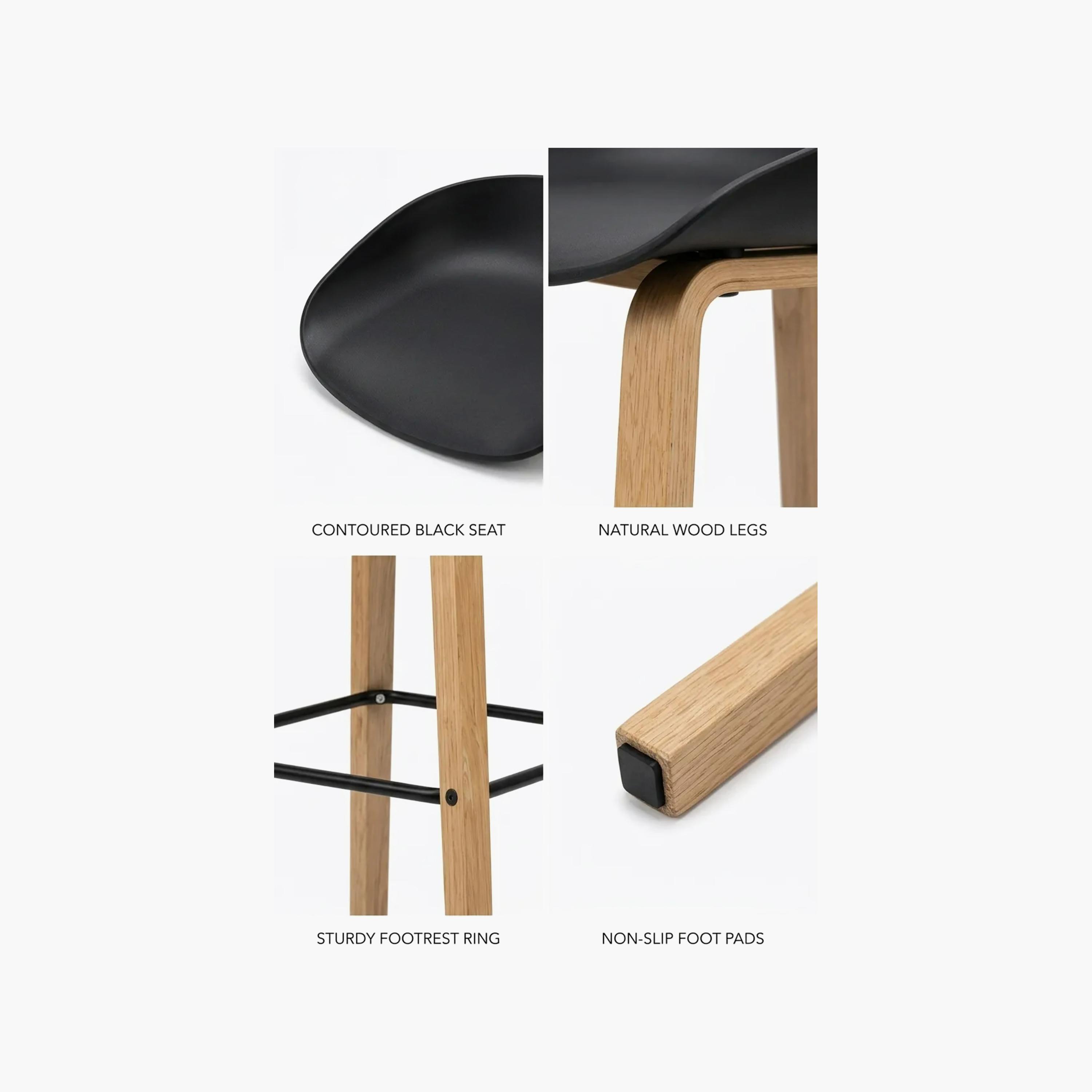 Maria Homes Black Armless Bar Stool-furniture-diningroom-barfurniture-image-4