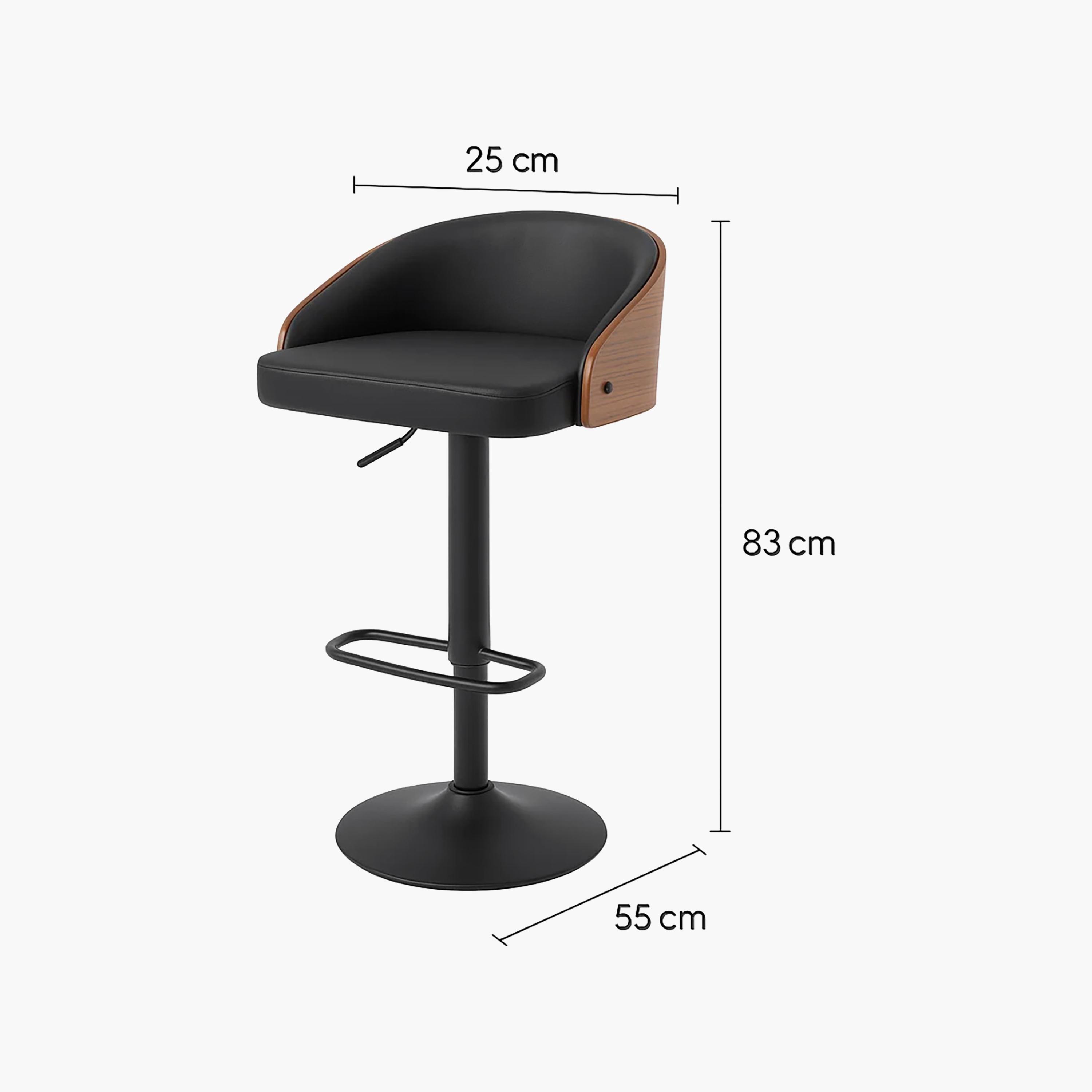 Maria Homes Black Armless Bar Stool-furniture-diningroom-barfurniture-image-4