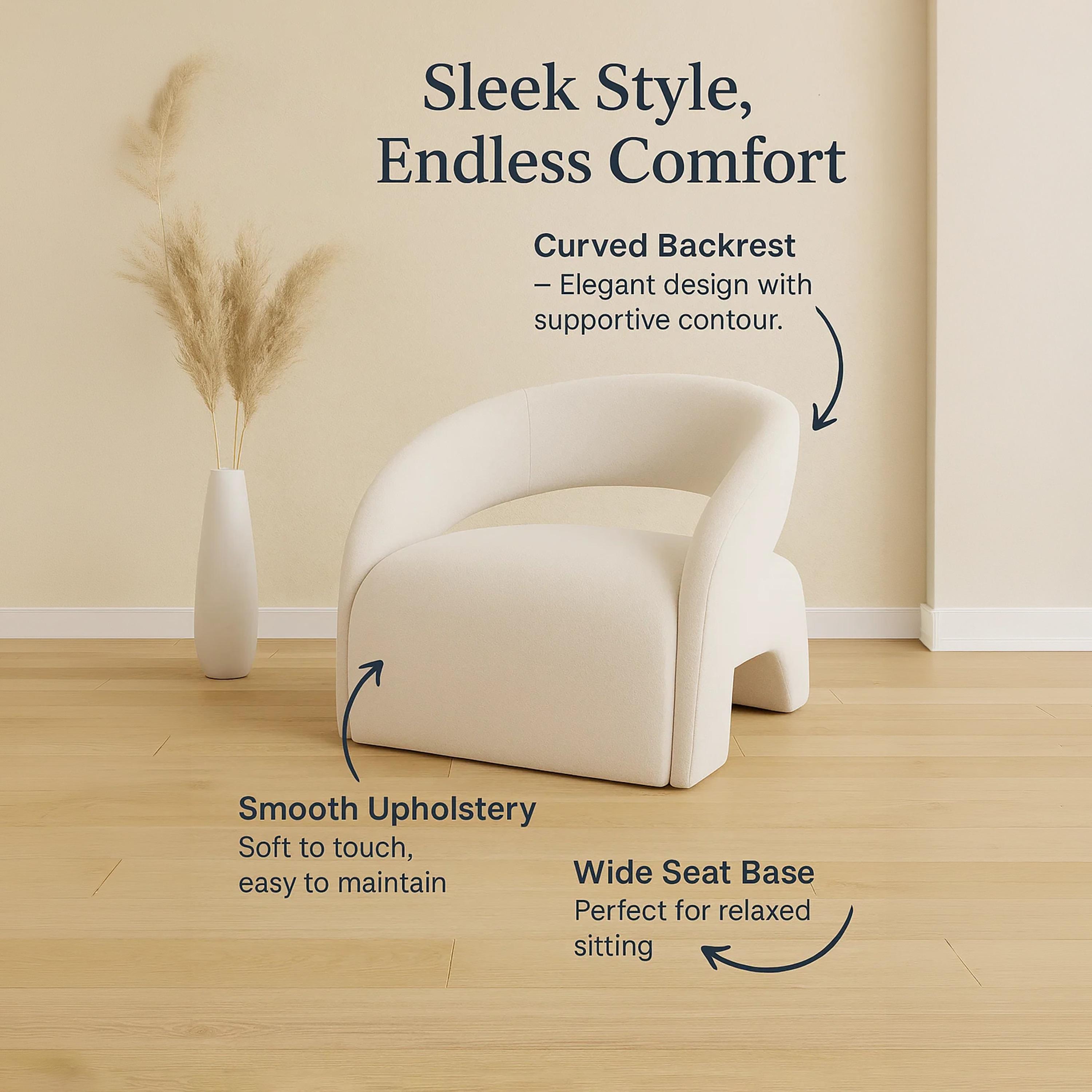 كرسي بذراع منحني بيج من ماريا هومز-furniture-sofaandseating-armchairs-image-4