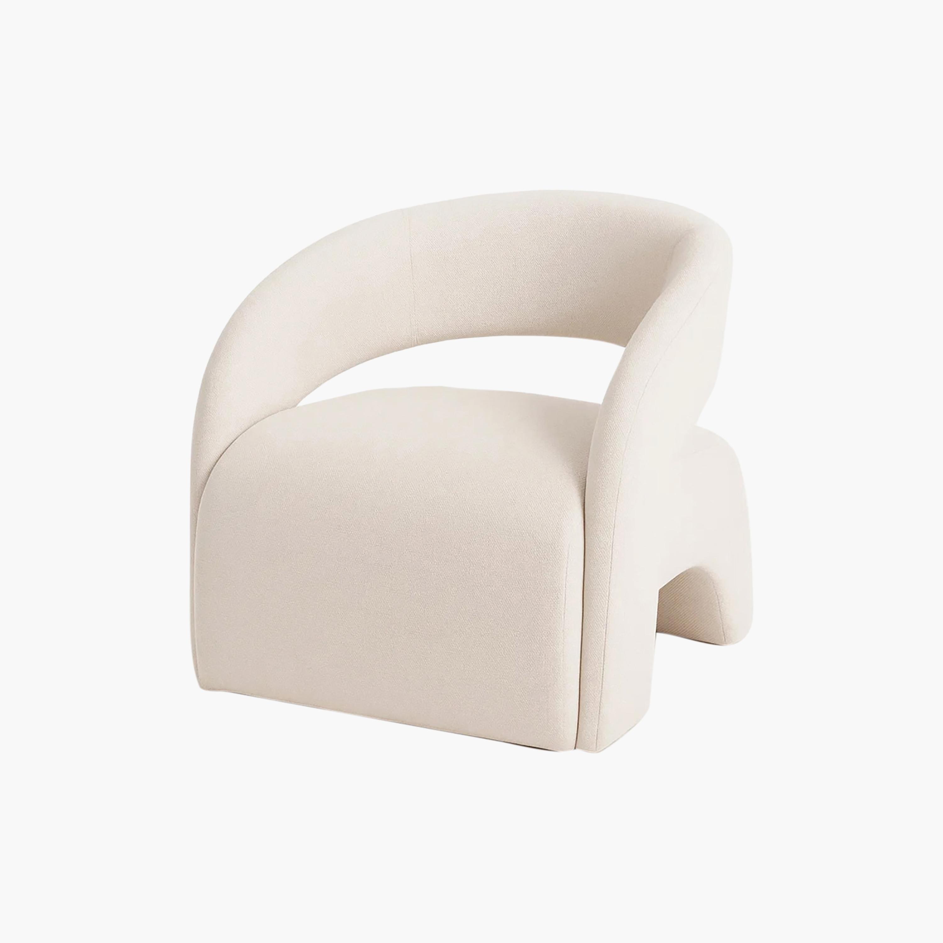 كرسي بذراع منحني بيج من ماريا هومز-furniture-sofaandseating-armchairs-image-5