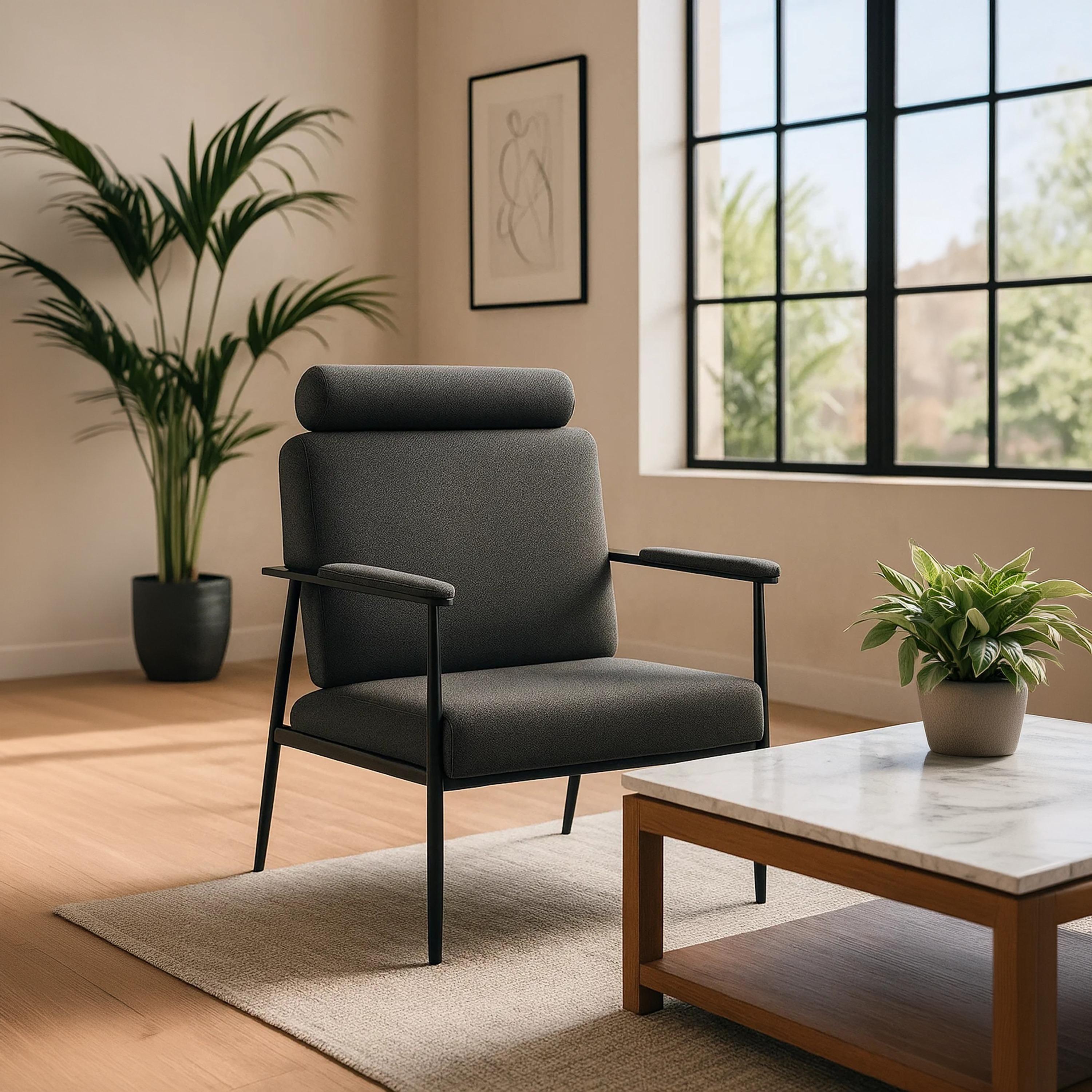 كرسي بذراعين مبطن من ماريا هومز-furniture-sofaandseating-armchairs-image-2