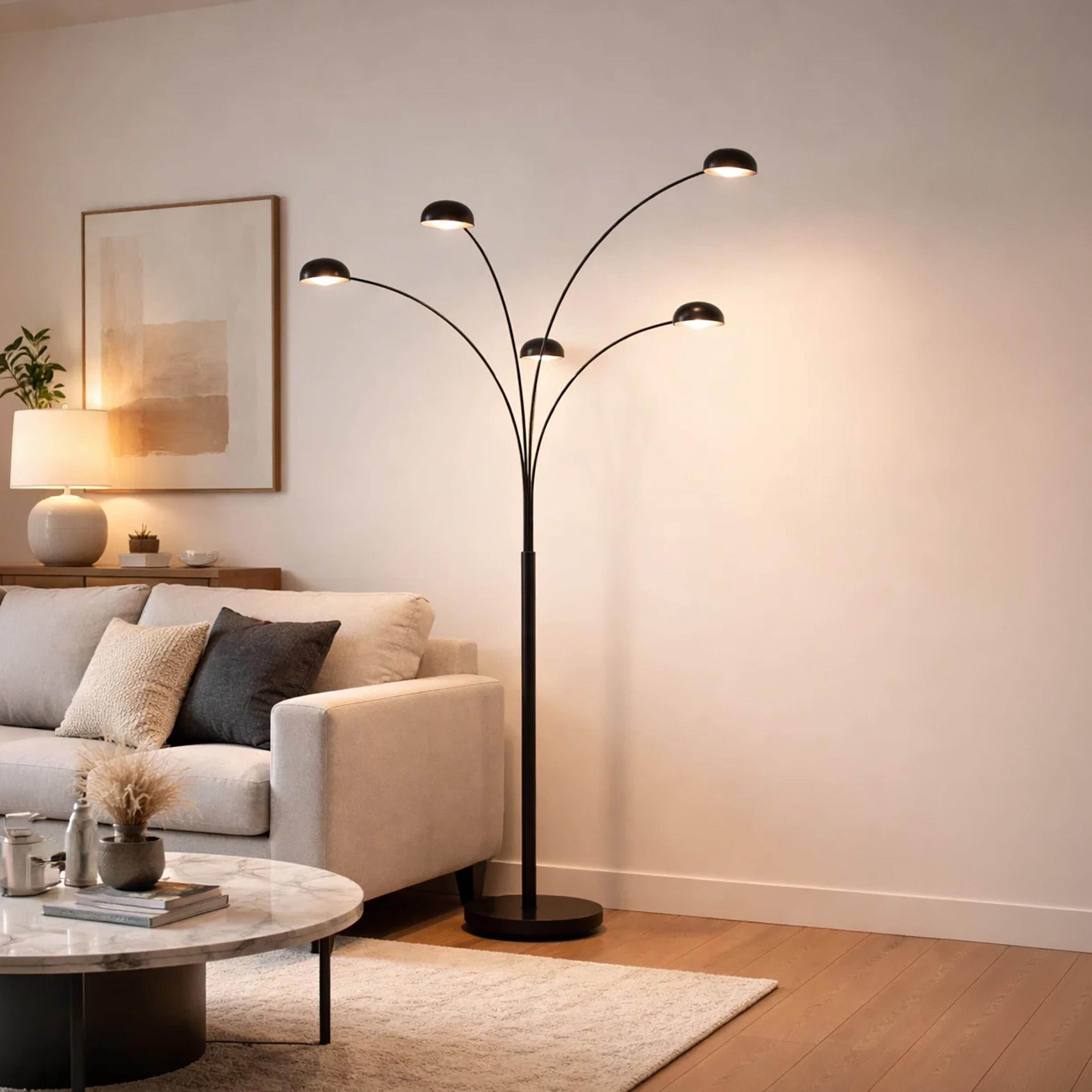 مصباح أرضي متعدد الرؤوس بأذرع قابلة للتعديل من ماريا هومز-household-lighting-floorlamps-image-1