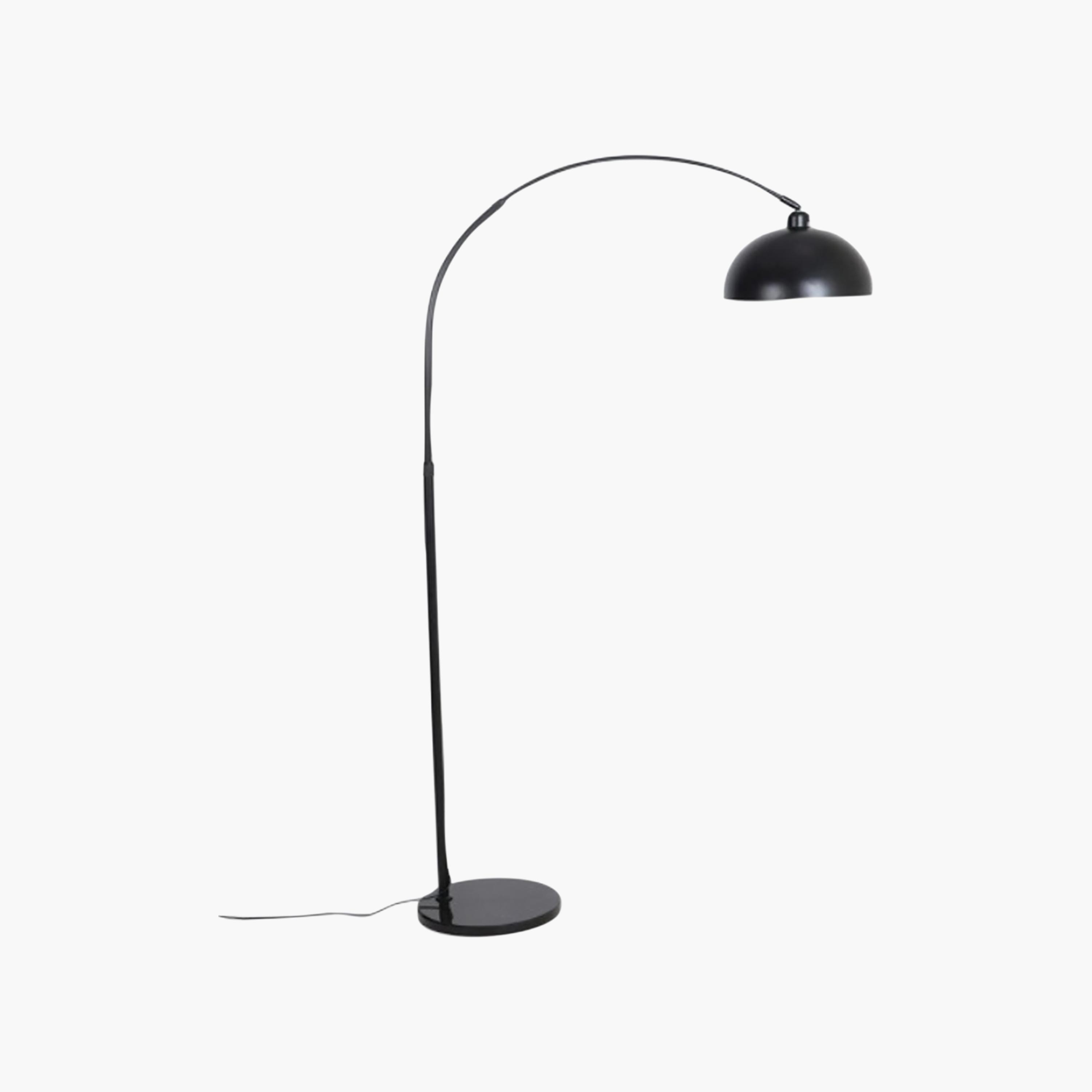 Maria Homes Modern Black Arc Floor Lamp with Dome Shade-household-lighting-floorlamps-image-6