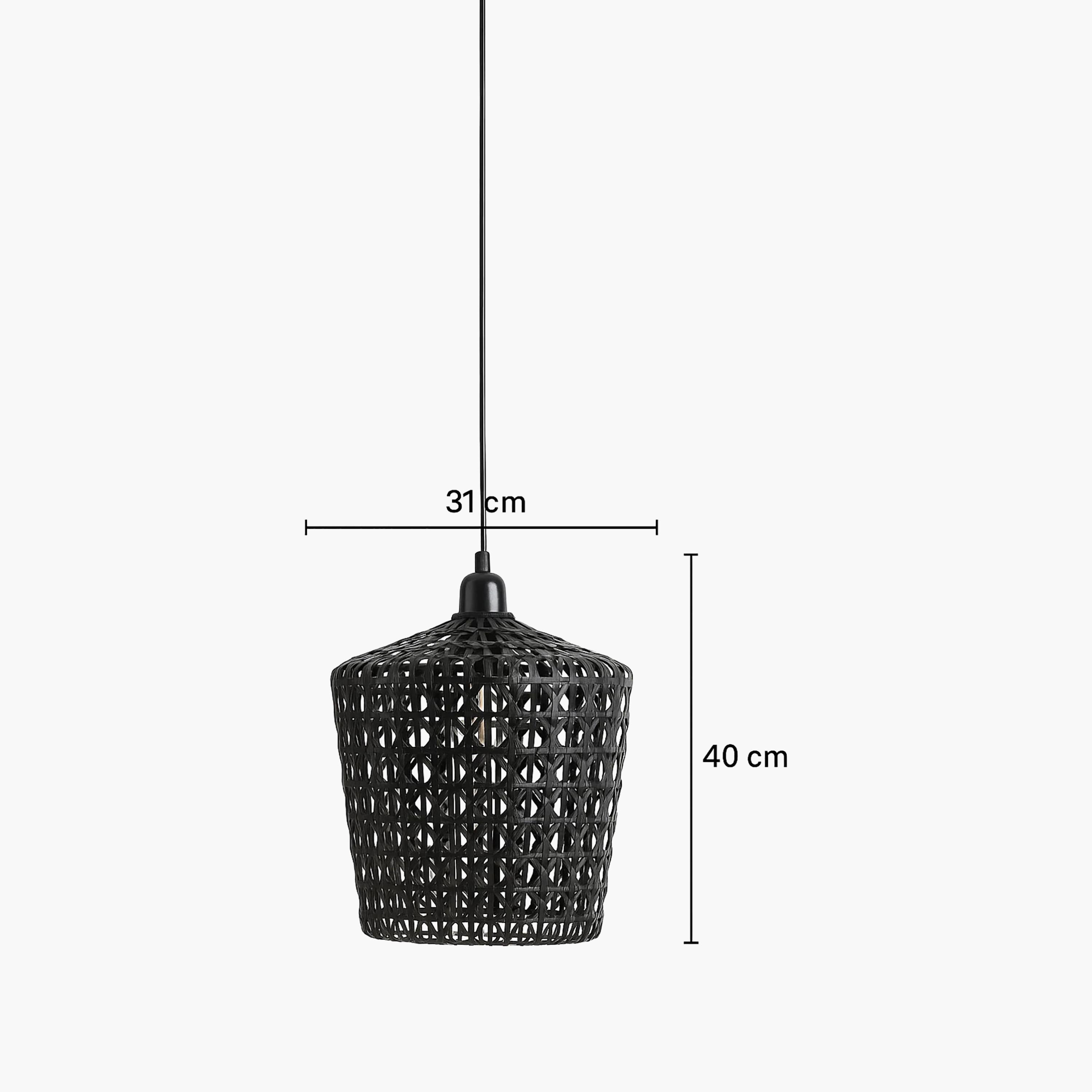 Maria Homes White Woven Rattan Pendant Light with Geometric Weave-household-lighting-ceilinglamps-image-5