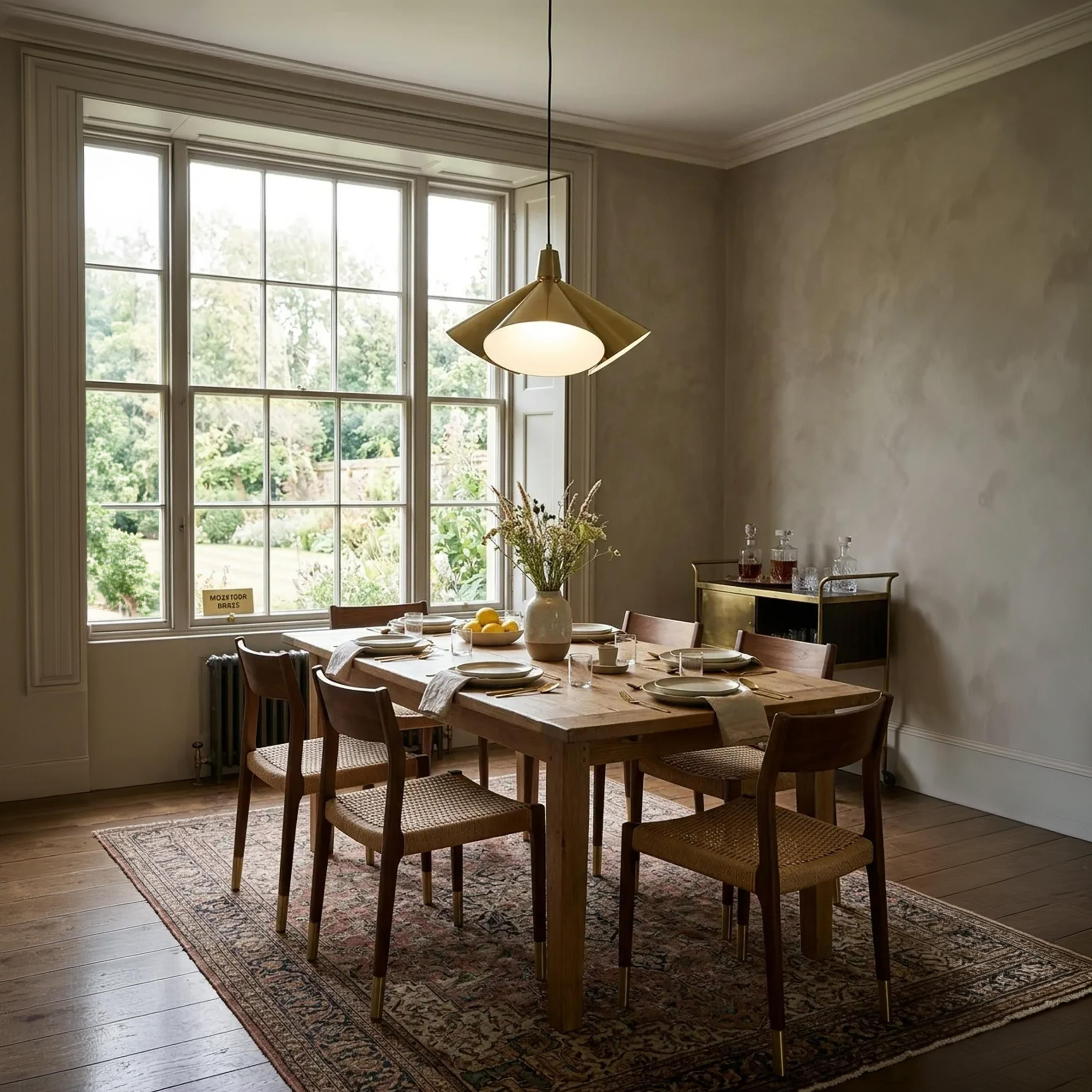 Maria Homes Modern Sculptural Pendant Light with Metal Diffuser Shade-household-lighting-ceilinglamps-image-2
