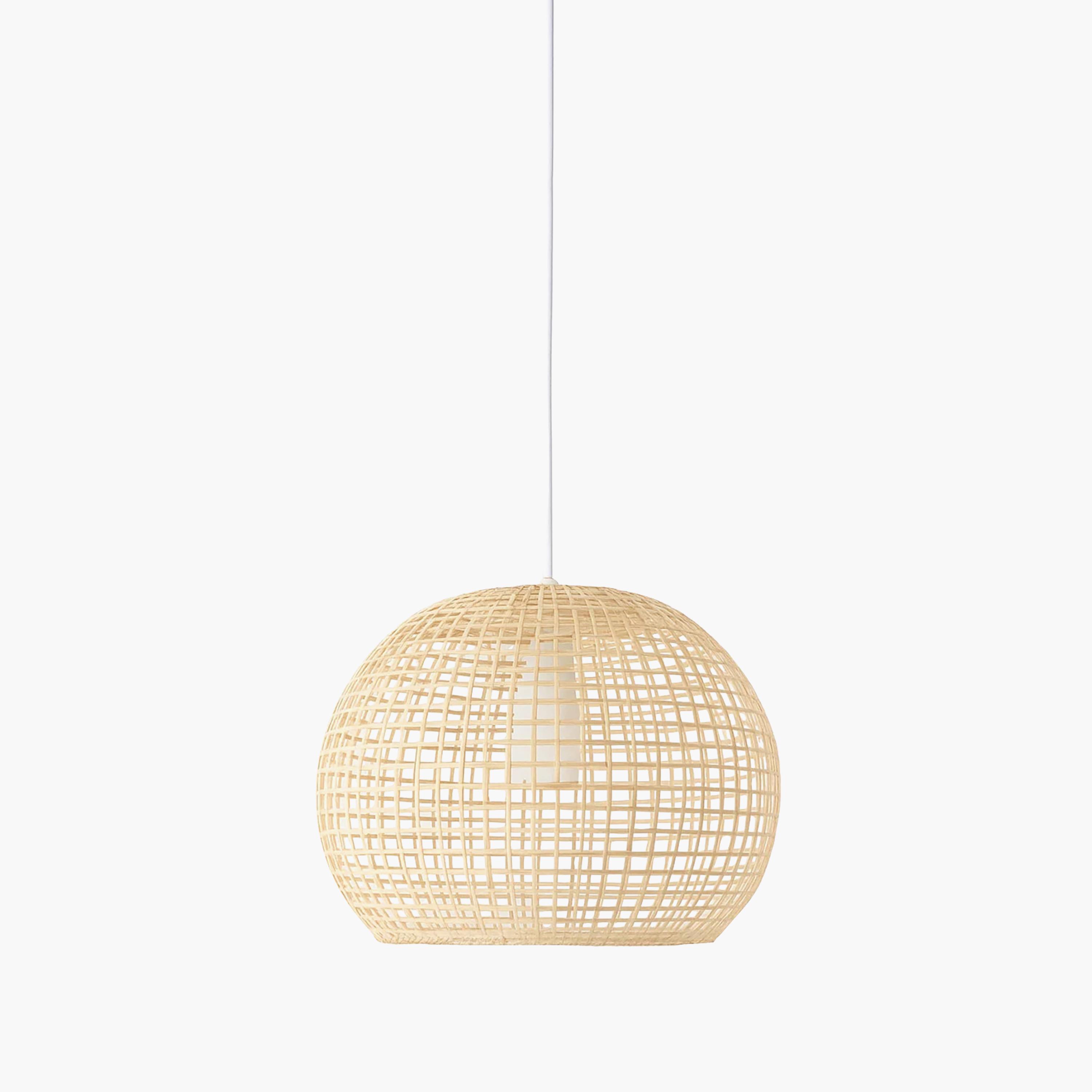 Maria Homes Globe-Shaped Rattan Pendant Light with Open-Weave Design-household-lighting-ceilinglamps-image-3