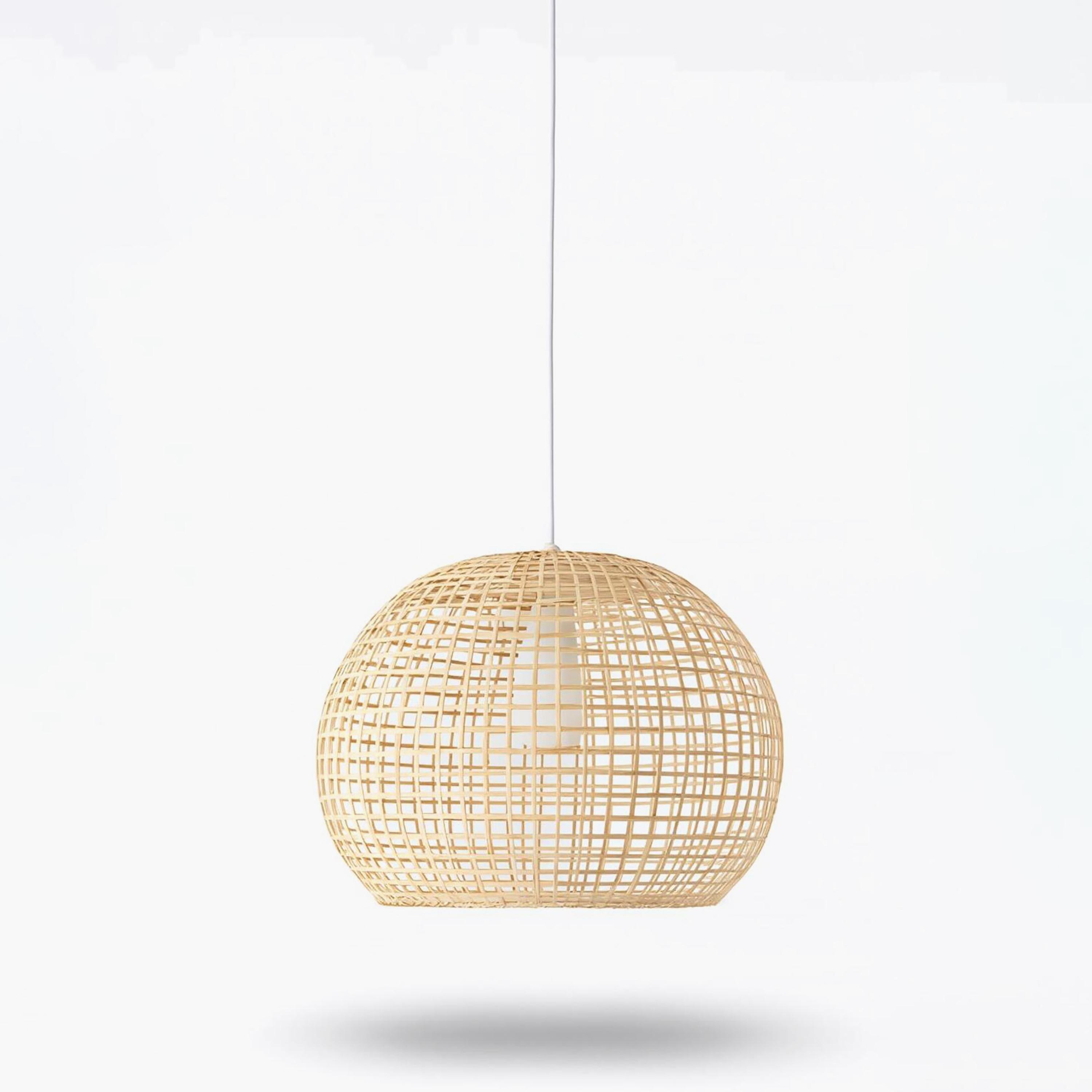 Maria Homes Globe-Shaped Rattan Pendant Light with Open-Weave Design-household-lighting-ceilinglamps-image-5