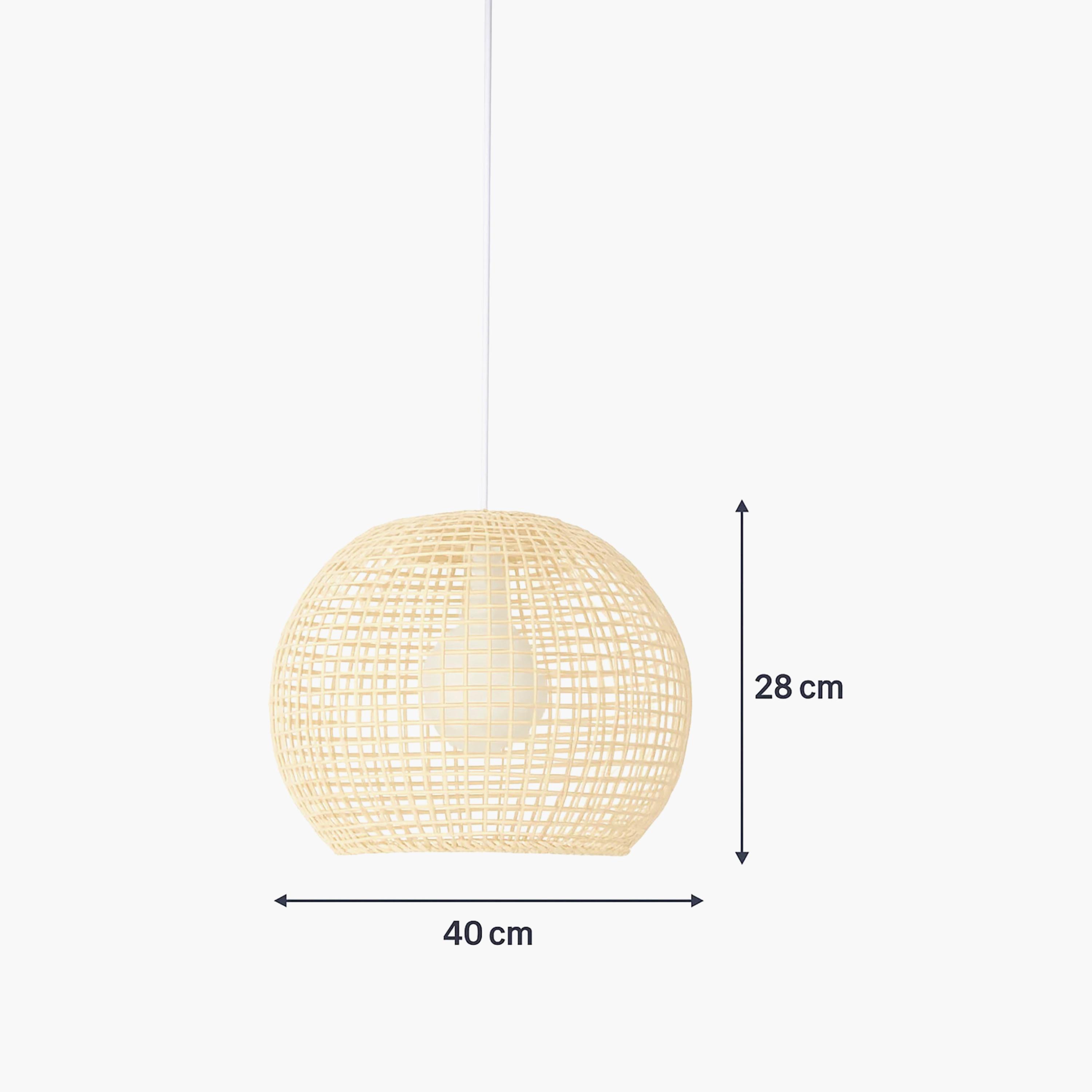 Maria Homes Globe-Shaped Rattan Pendant Light with Open-Weave Design-household-lighting-ceilinglamps-image-6