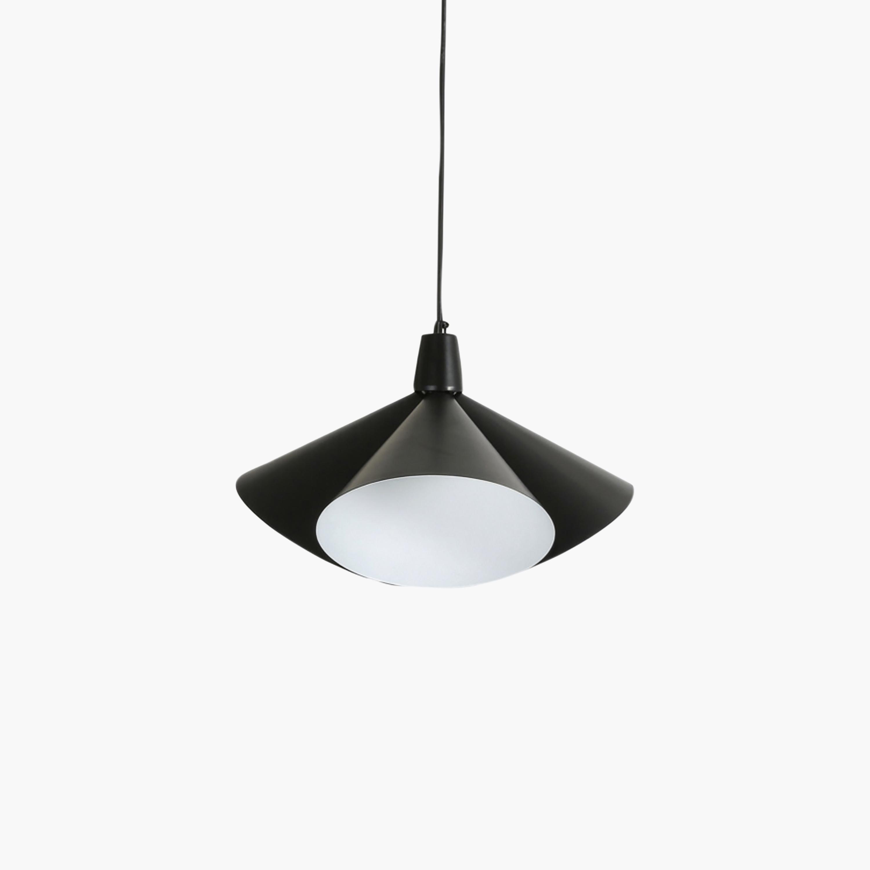 Maria Homes Modern White Pendant Light with Sculptural Metal Shade-household-lighting-ceilinglamps-image-5