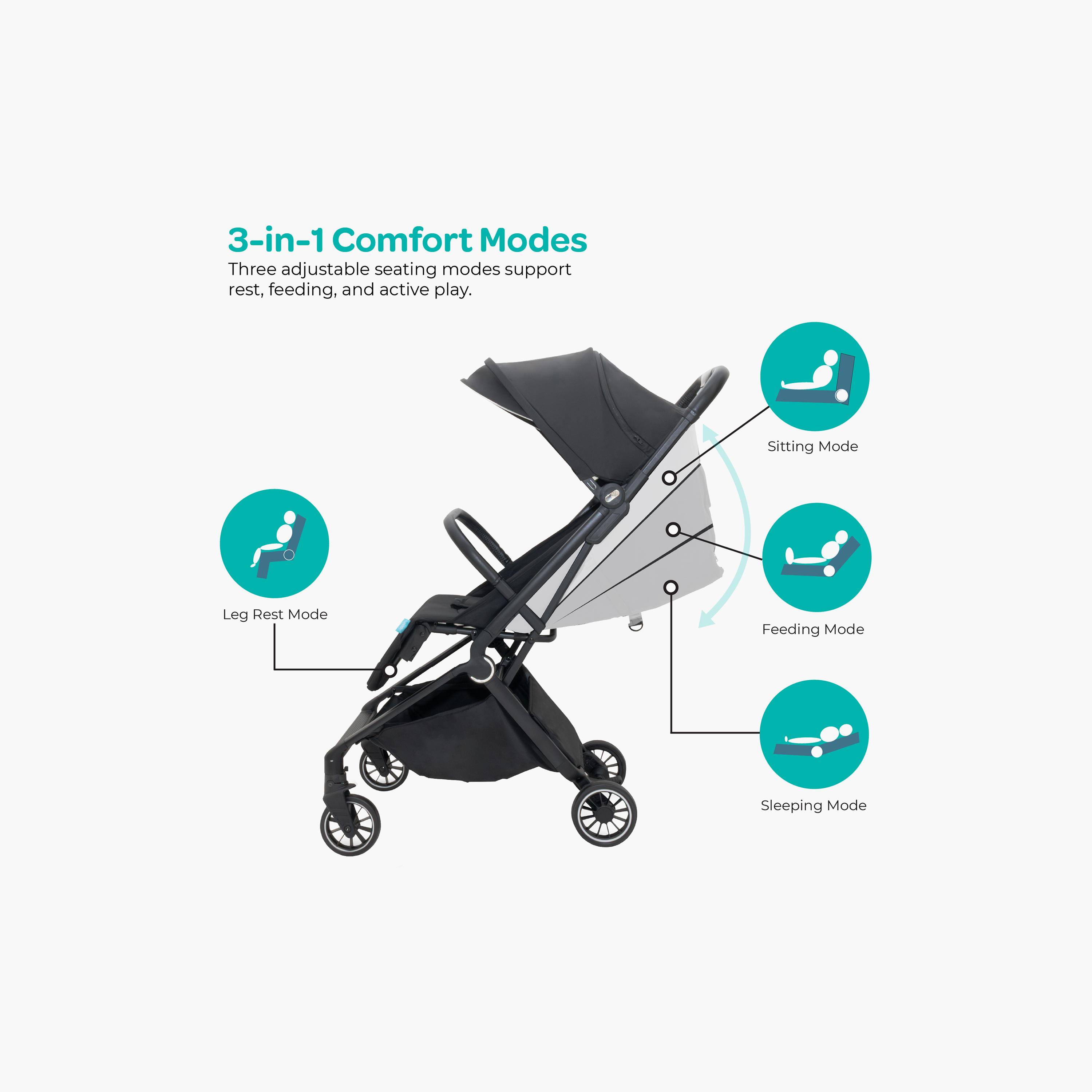 Moon Alora Lightweight Ultra-Compact Cabin-Size Foldable Stroller with Canopy & Carry Bag-baby-gear-strollersandprams-strollers-image-3