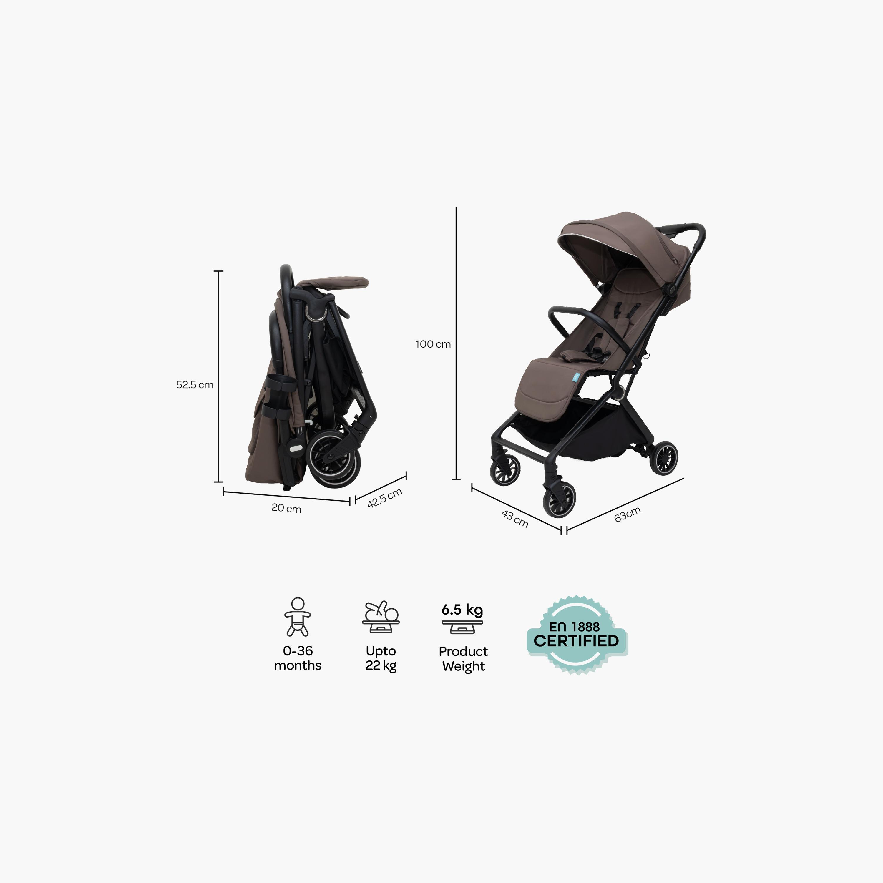 Moon Alora Lightweight Ultra-Compact Cabin-Size Foldable Stroller with Canopy & Carry Bag-baby-gear-strollersandprams-strollers-image-15