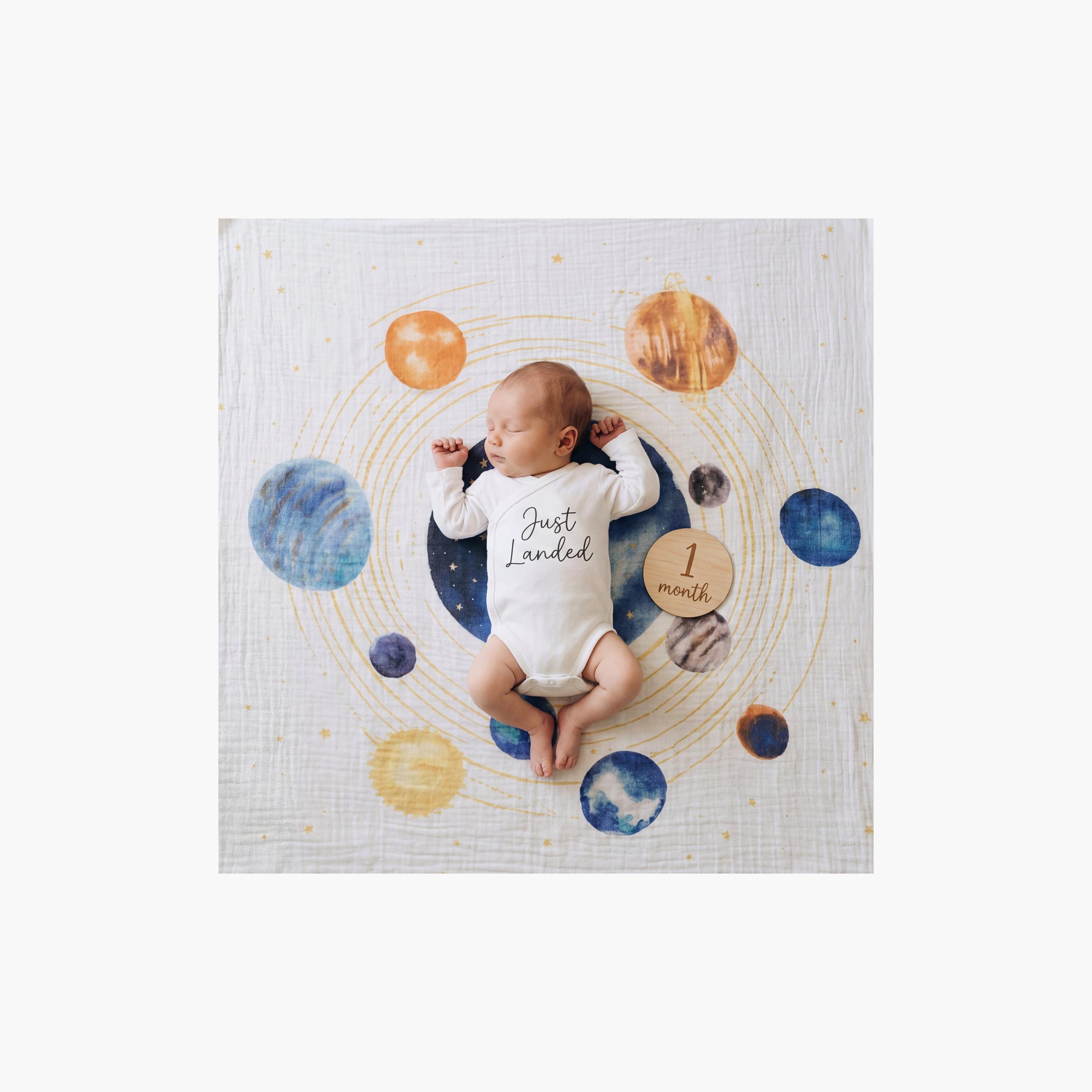 بطانيات قماط كبيرة 4 قطع للأطفال من آدن + آنيه-baby-nursery-blanketsandswaddles-receivingblankets-image-2