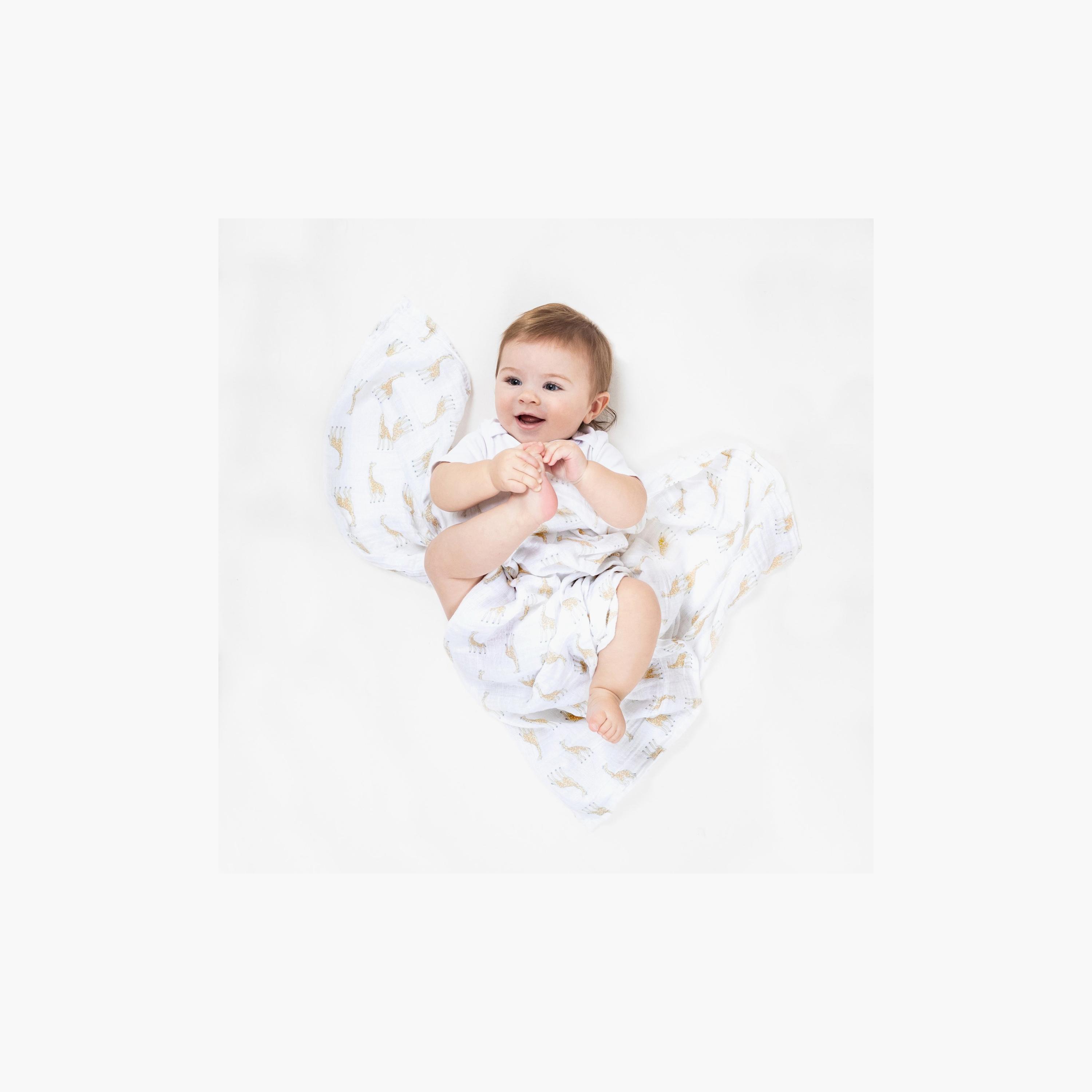 بطانيات قماط كبيرة 4 قطع للأطفال من آدن + آنيه-baby-nursery-blanketsandswaddles-receivingblankets-image-11