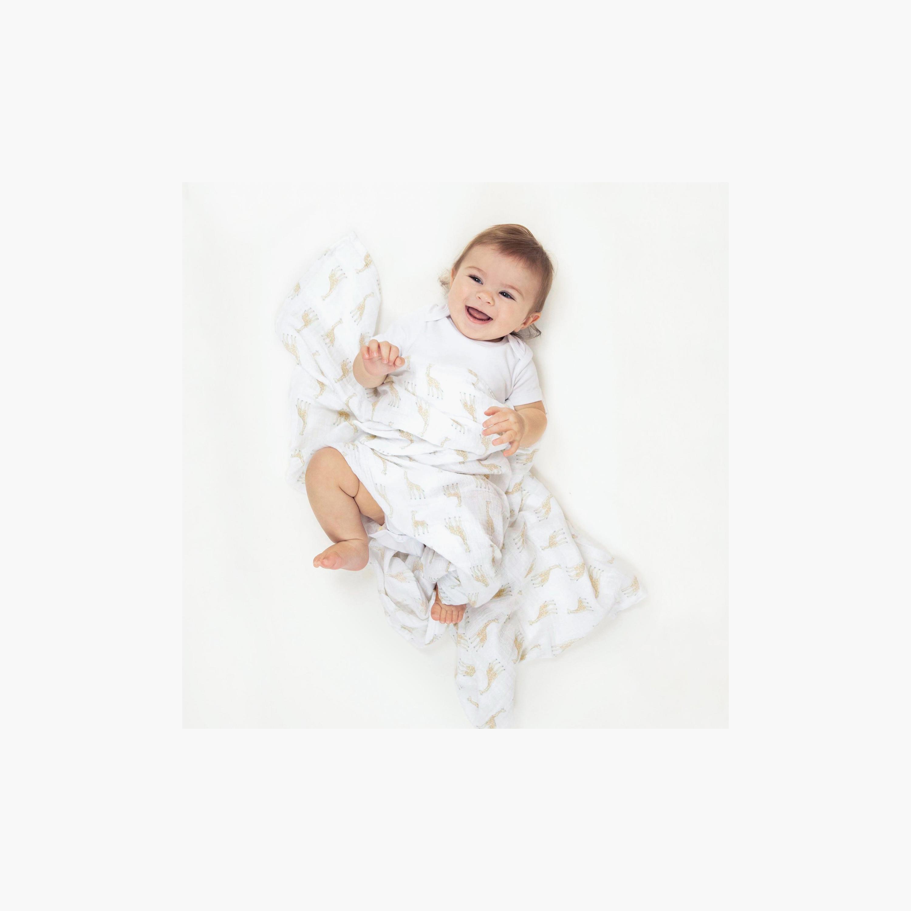 بطانيات قماط كبيرة 4 قطع للأطفال من آدن + آنيه-baby-nursery-blanketsandswaddles-receivingblankets-image-12