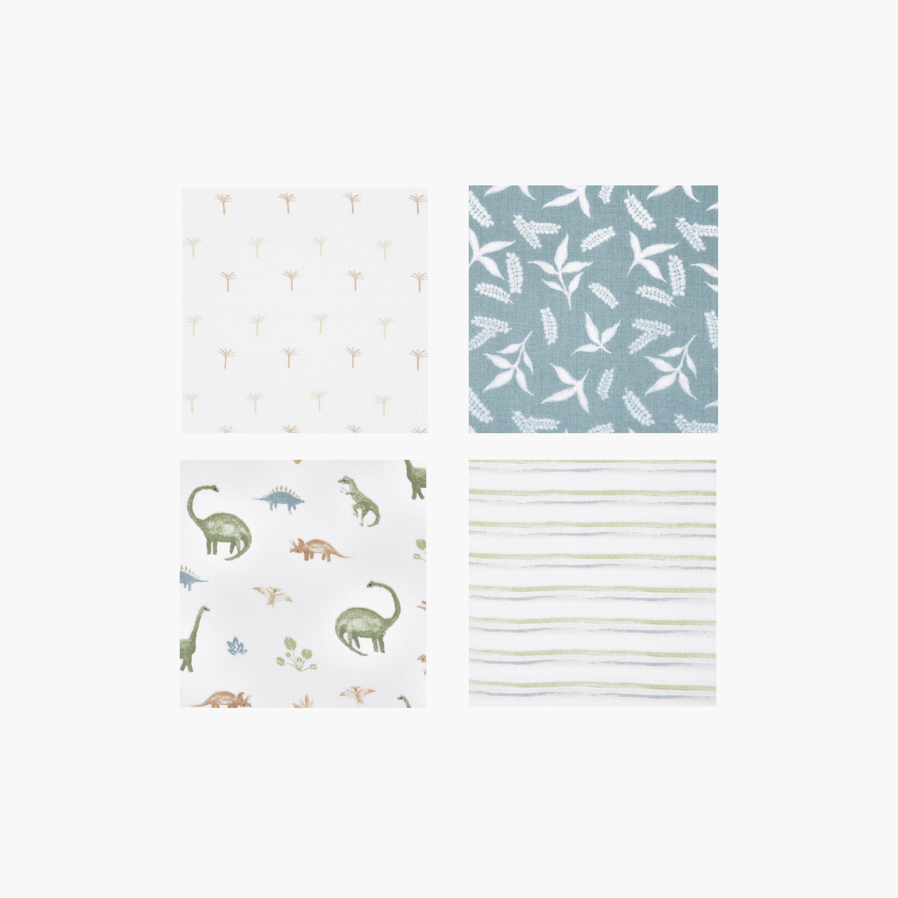 بطانيات قماط كبيرة 4 قطع للأطفال من آدن + آنيه-baby-nursery-blanketsandswaddles-receivingblankets-image-1