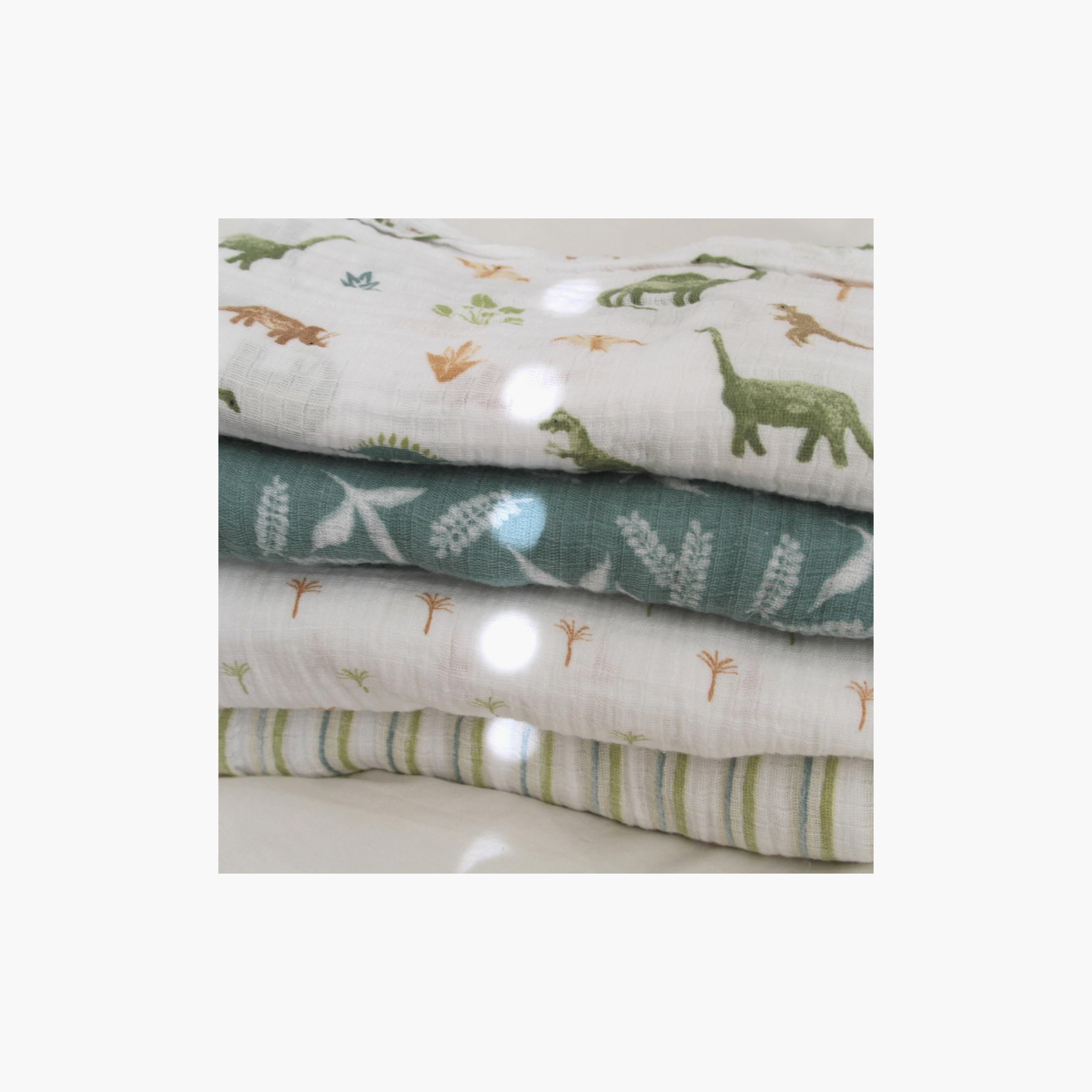 بطانيات قماط كبيرة 4 قطع للأطفال من آدن + آنيه-baby-nursery-blanketsandswaddles-receivingblankets-image-7