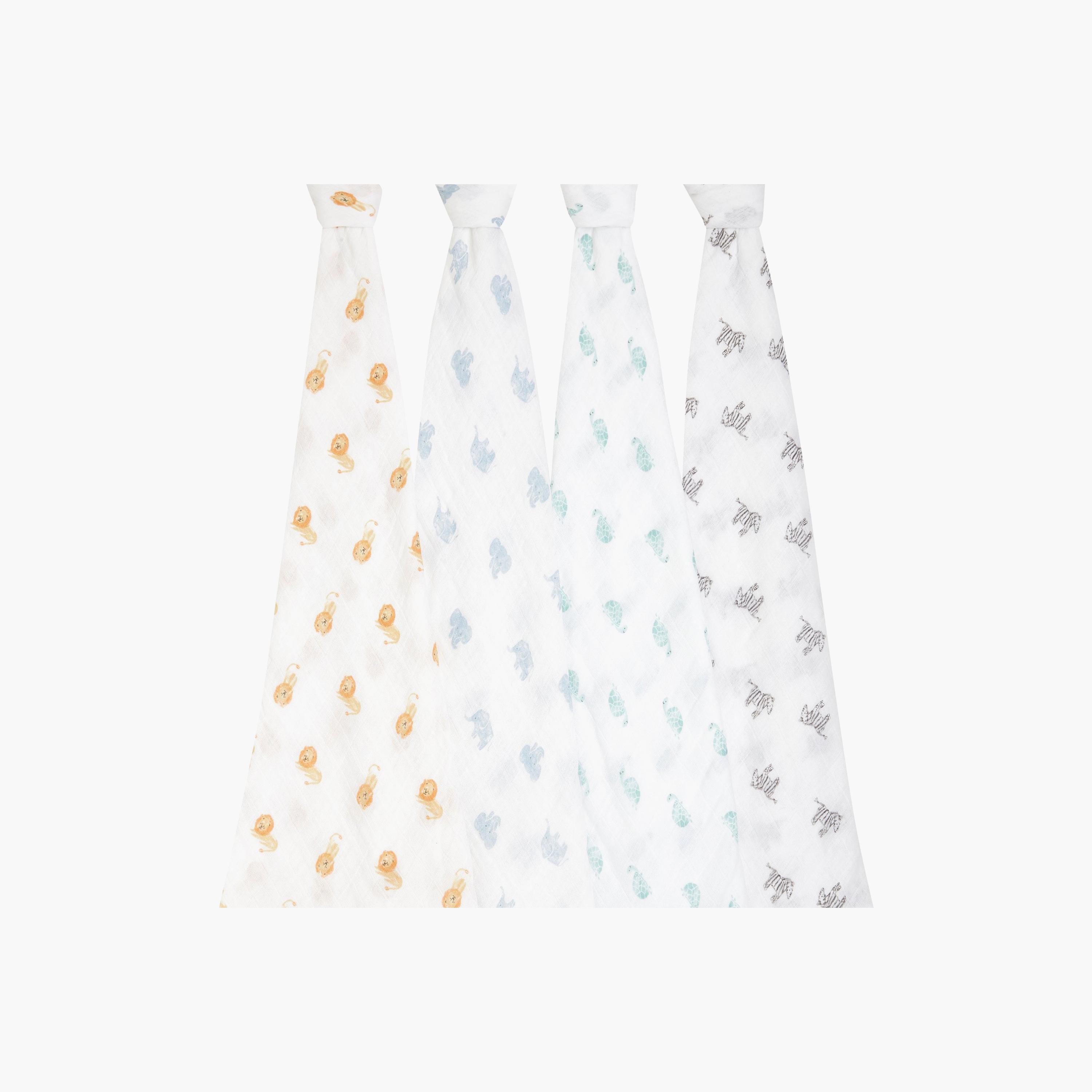 بطانيات قماط كبيرة 4 قطع للأطفال من آدن + آنيه-baby-nursery-blanketsandswaddles-receivingblankets-image-11