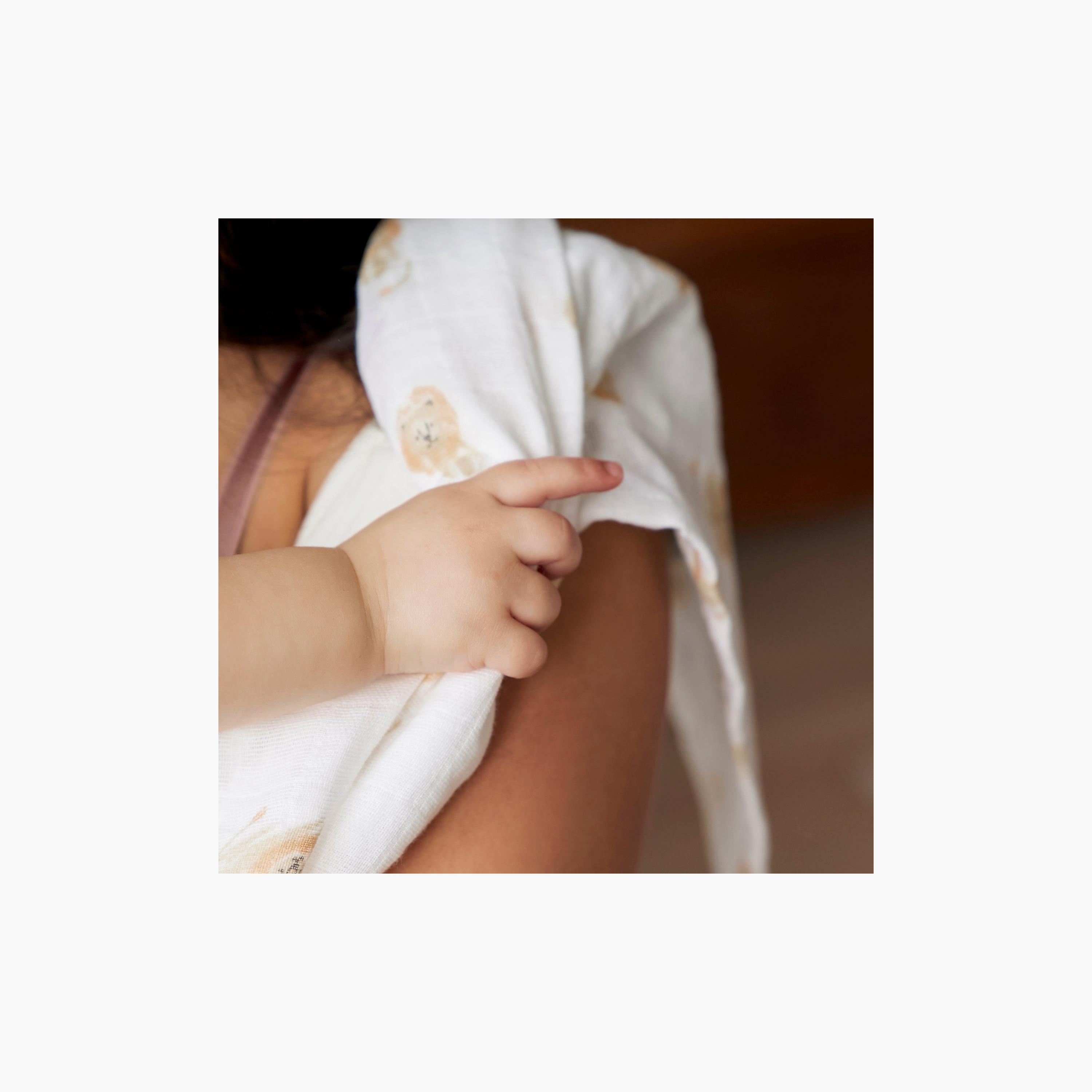 بطانيات قماط كبيرة 4 قطع للأطفال من آدن + آنيه-baby-nursery-blanketsandswaddles-receivingblankets-image-12