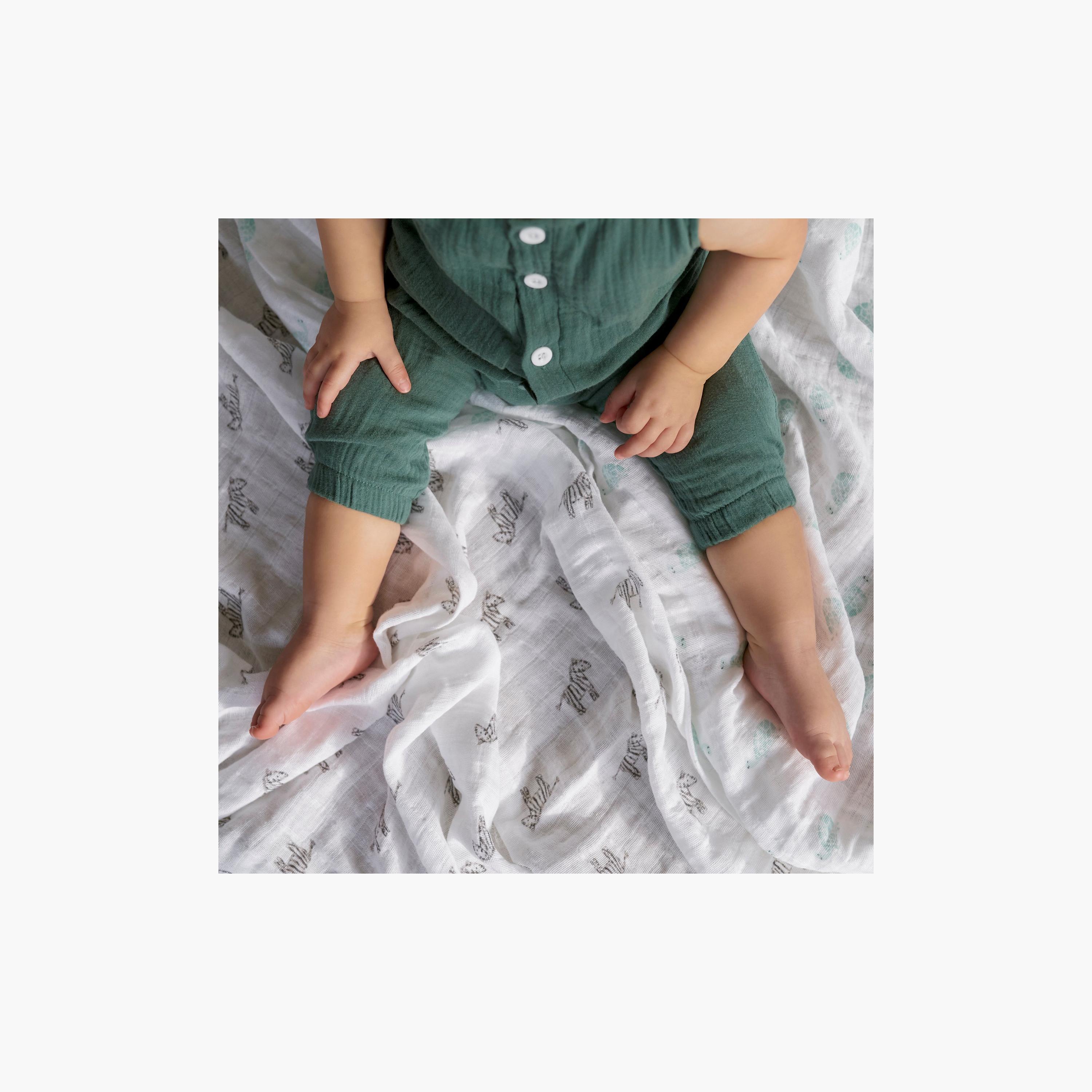 بطانيات قماط كبيرة 4 قطع للأطفال من آدن + آنيه-baby-nursery-blanketsandswaddles-receivingblankets-image-14