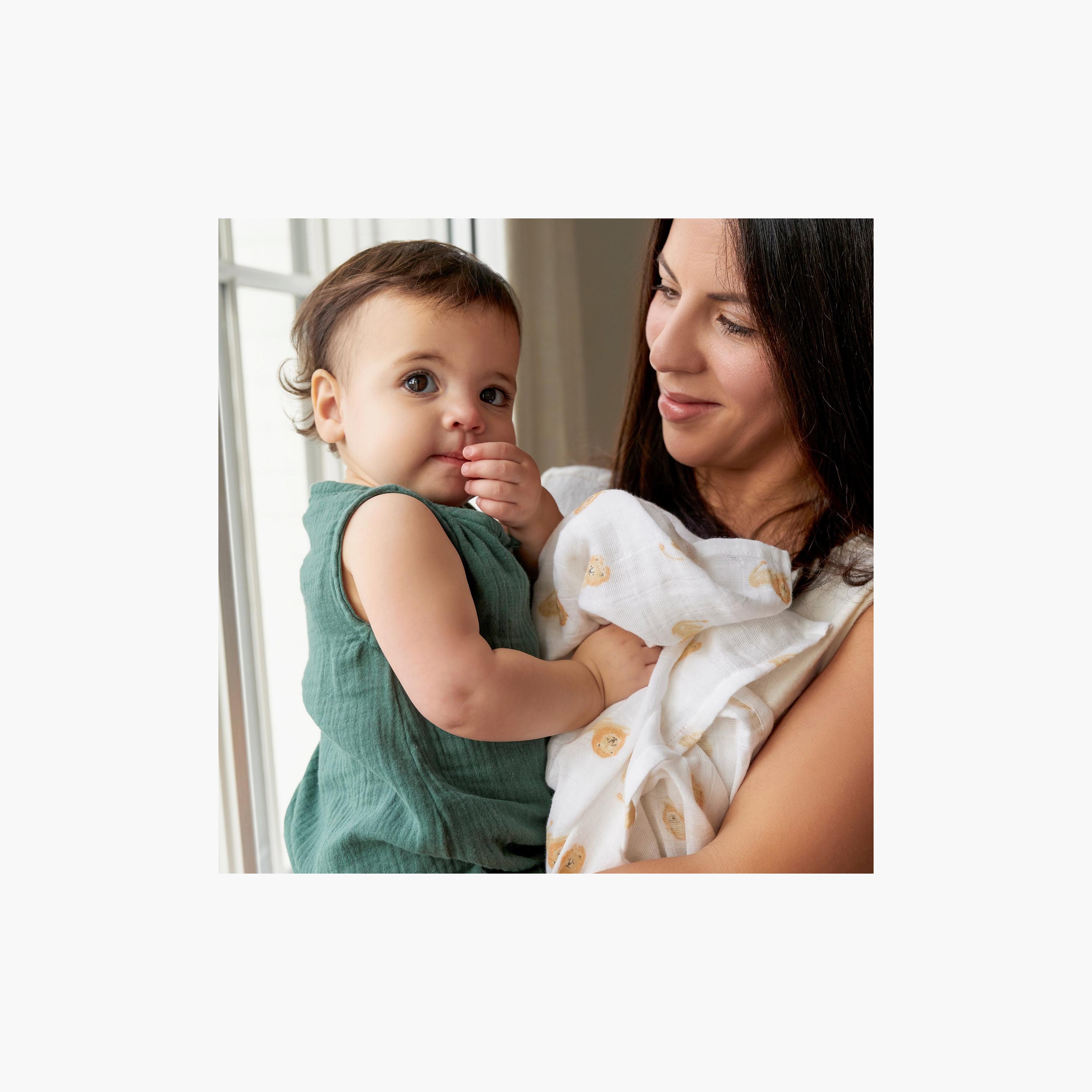 بطانيات قماط كبيرة 4 قطع للأطفال من آدن + آنيه-baby-nursery-blanketsandswaddles-receivingblankets-image-5