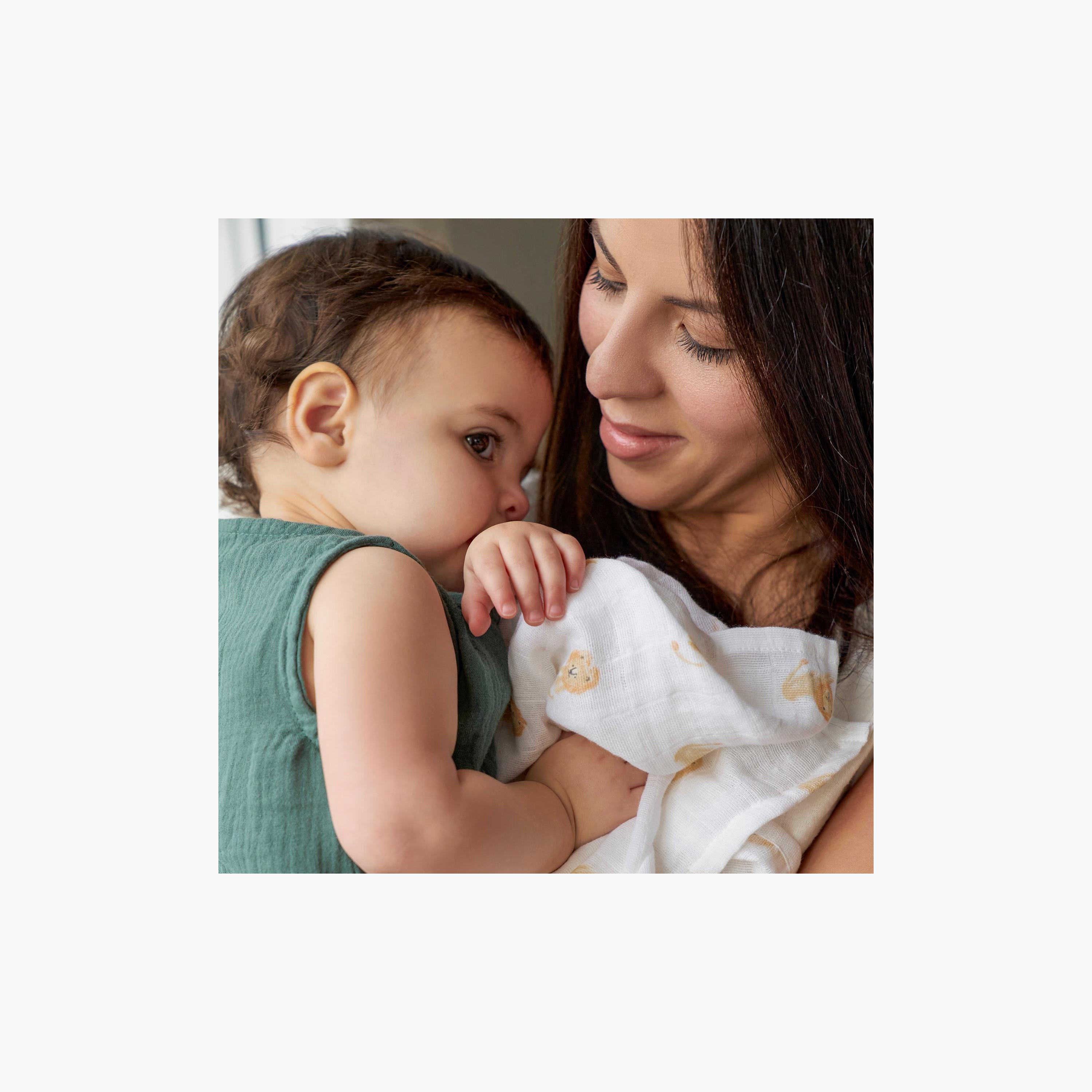 بطانيات قماط كبيرة 4 قطع للأطفال من آدن + آنيه-baby-nursery-blanketsandswaddles-receivingblankets-image-6