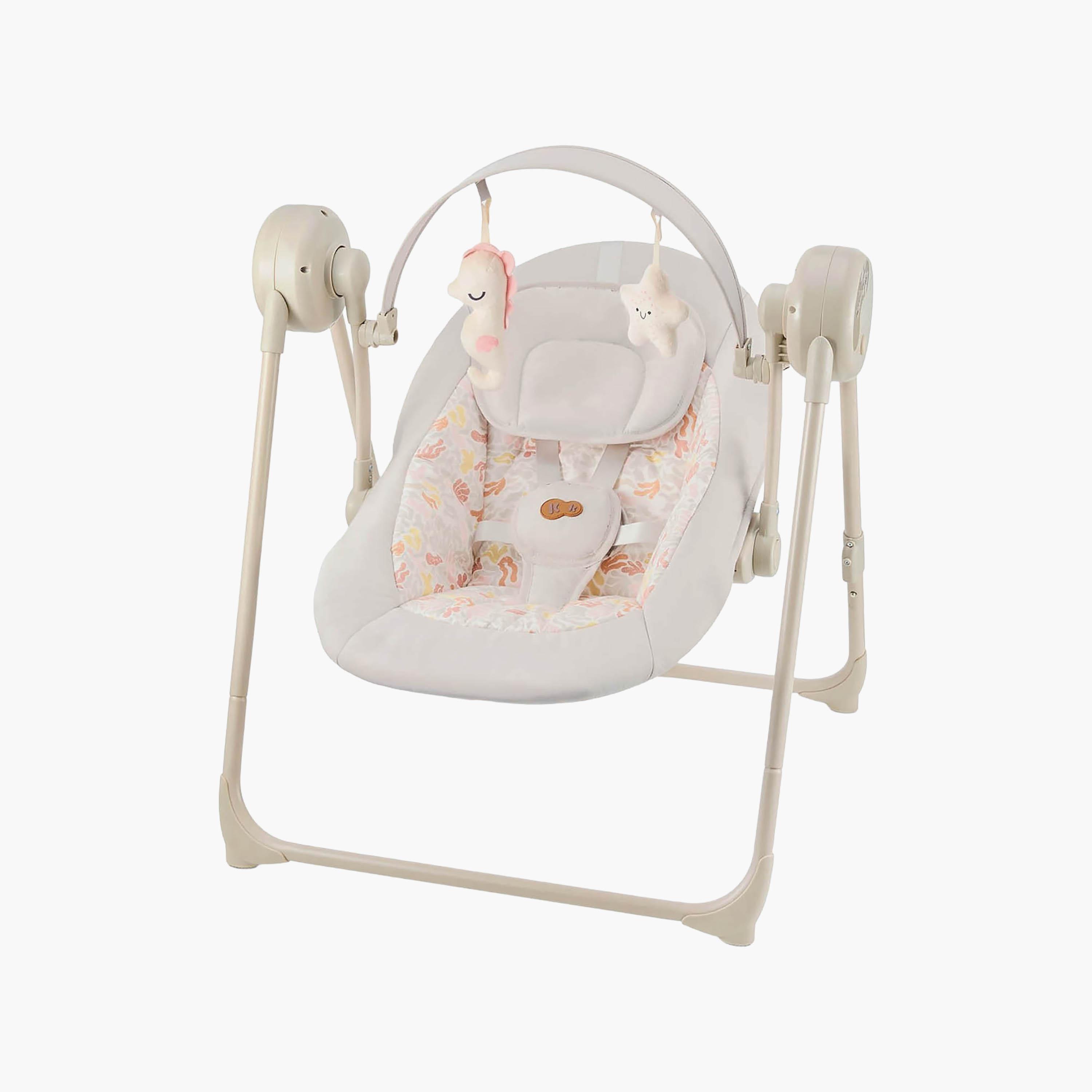 كرسي هزاز سوينجي بحزام أمان 5 نقاط للأطفال 0-9 كجم من كيندركرافت-baby-infantactivity-bouncers-image-1