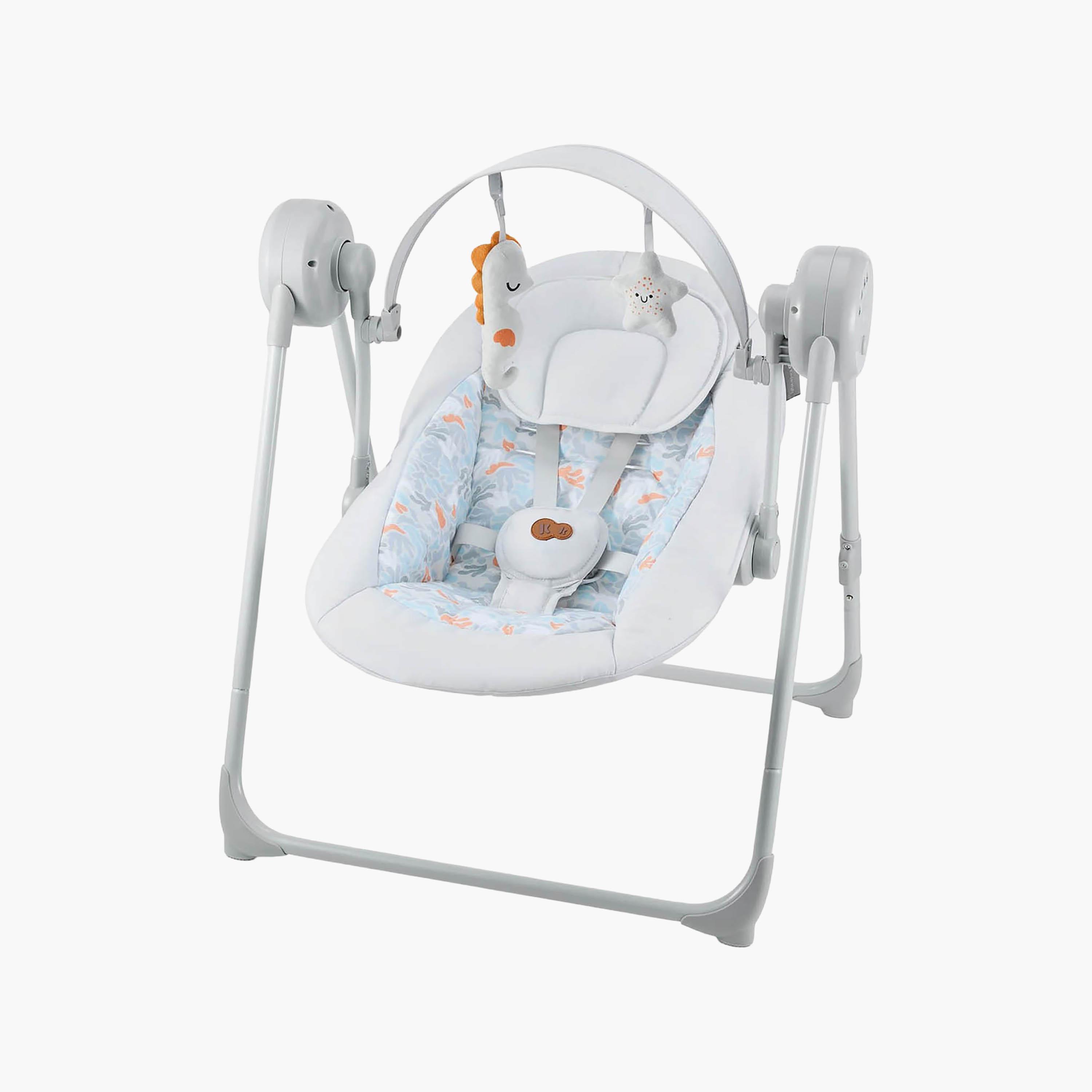 كرسي هزاز سوينجي بحزام أمان 5 نقاط للأطفال 0-9 كجم من كيندركرافت-baby-infantactivity-bouncers-image-1