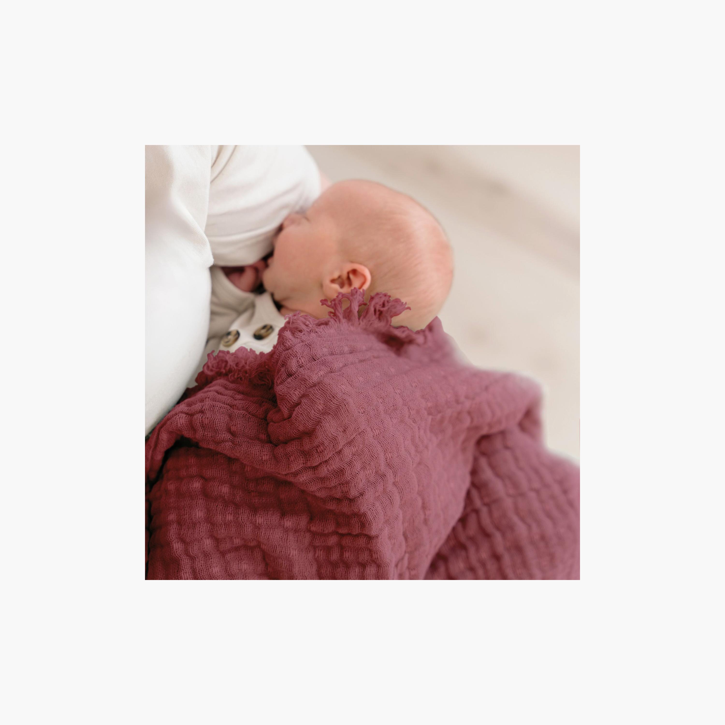بطانية أطفال متعددة الطبقات بملمس مميز من كرين بيبي-baby-nursery-blanketsandswaddles-receivingblankets-image-5