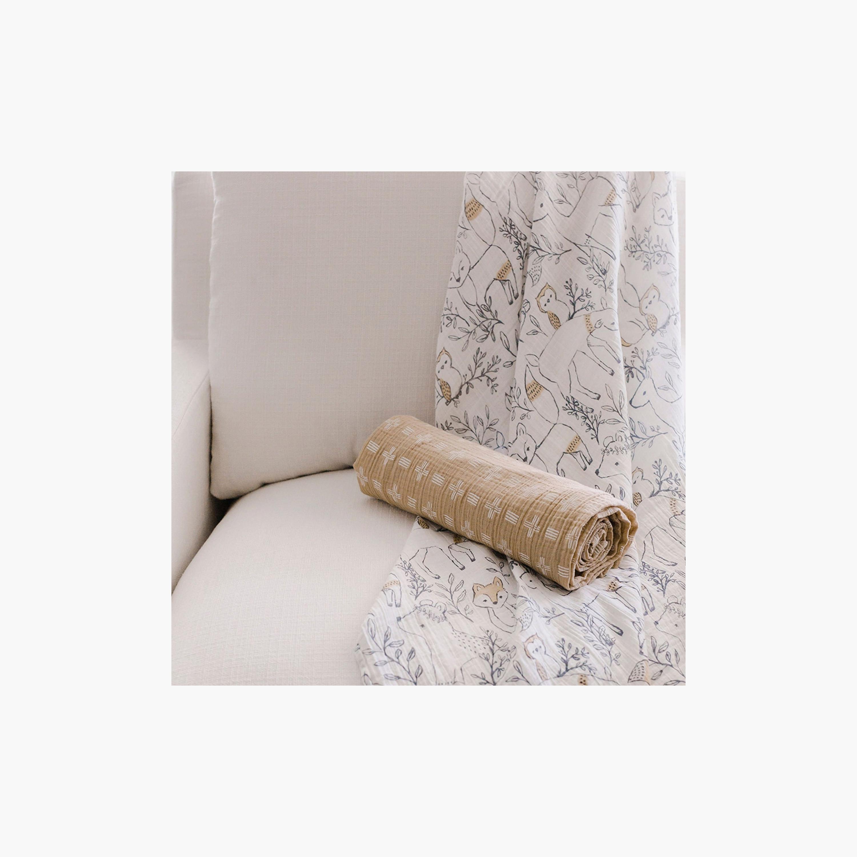 أقمطة موسلين للأطفال قطعتين من كرين بيبي-baby-nursery-blanketsandswaddles-receivingblankets-image-6