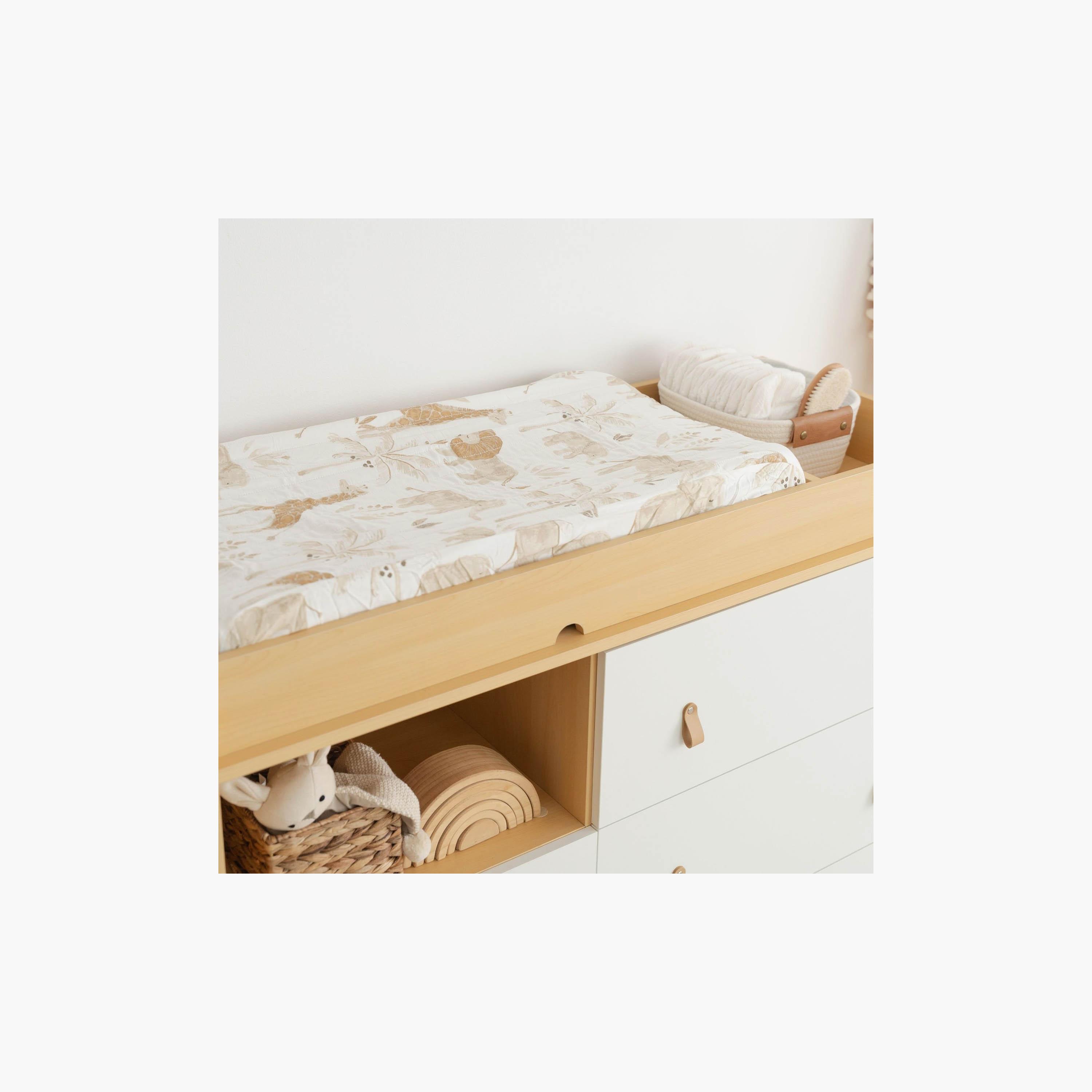 غطاء وسادة تغيير حفاضات مبطن 81 سم x 41 سم كيندي من كرين بيبي-baby-nursery-babybedding-image-3