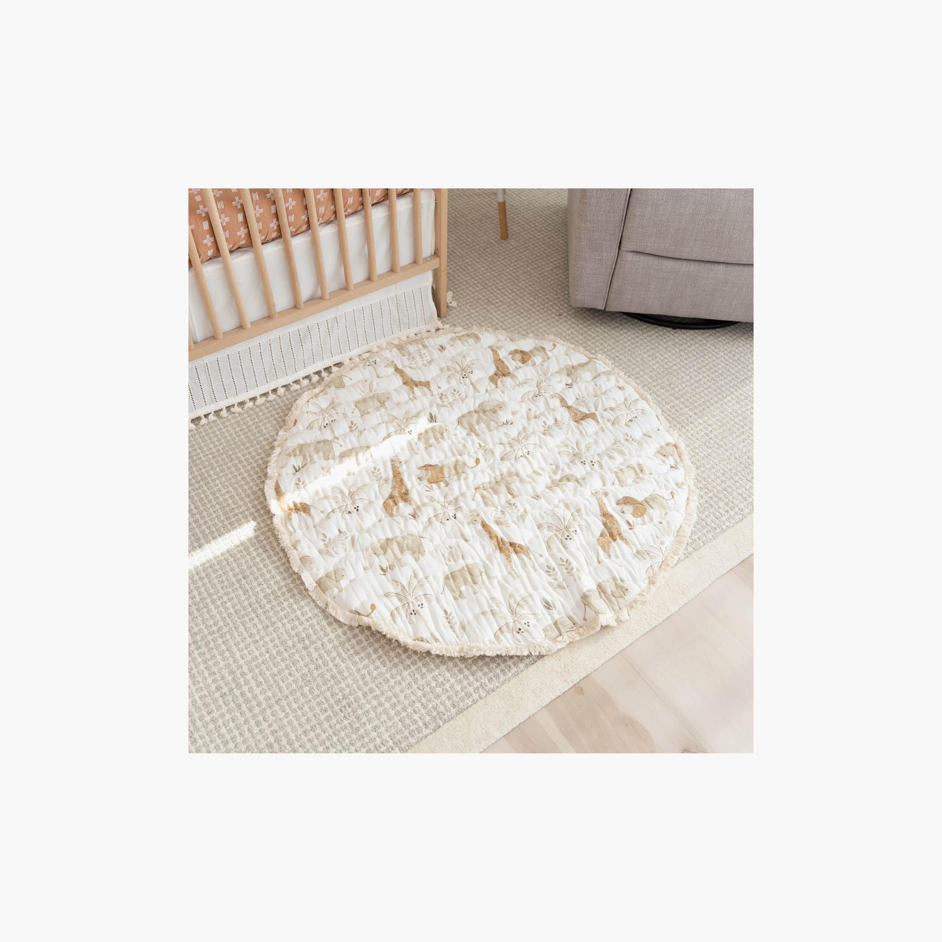 سجادة لعب دائرية مبطنة من كرين بيبي-baby-infantactivity-playpensandplaymats-image-6