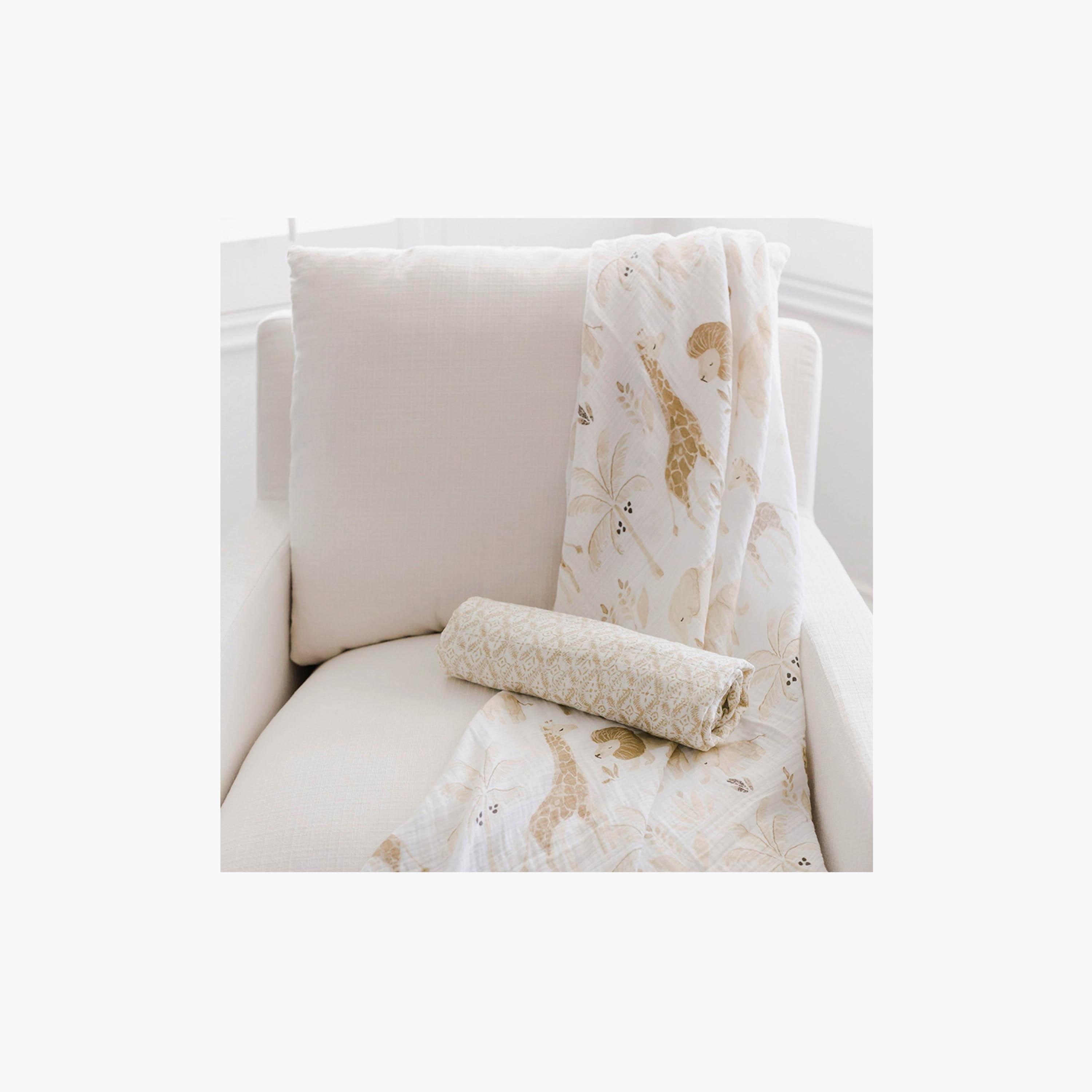 أقمطة موسلين للأطفال قطعتين من كرين بيبي-baby-nursery-blanketsandswaddles-receivingblankets-image-5