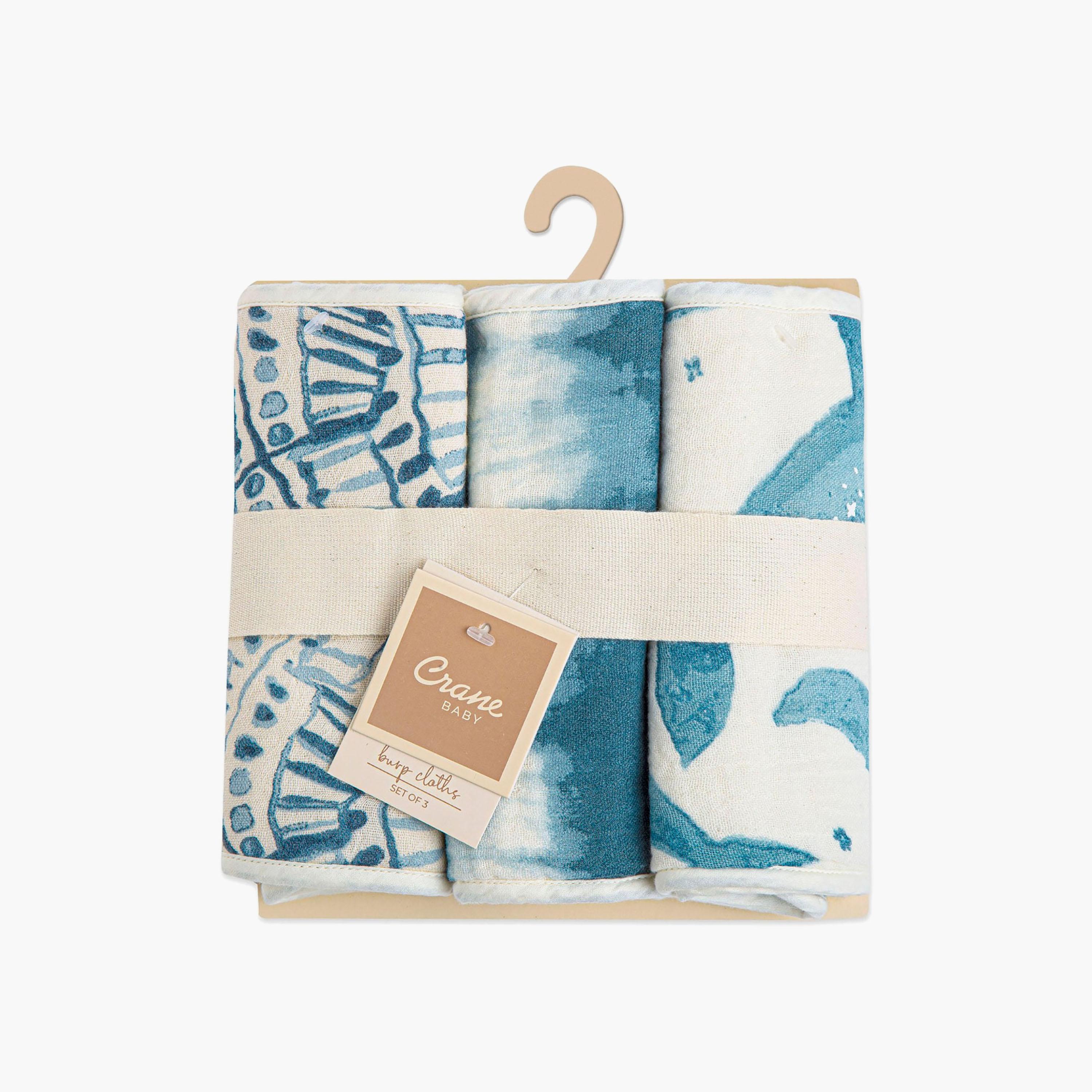 Crane Baby 3-Piece Soft & Absorbent Burp Cloths-baby-bathandcare-towels-image-9