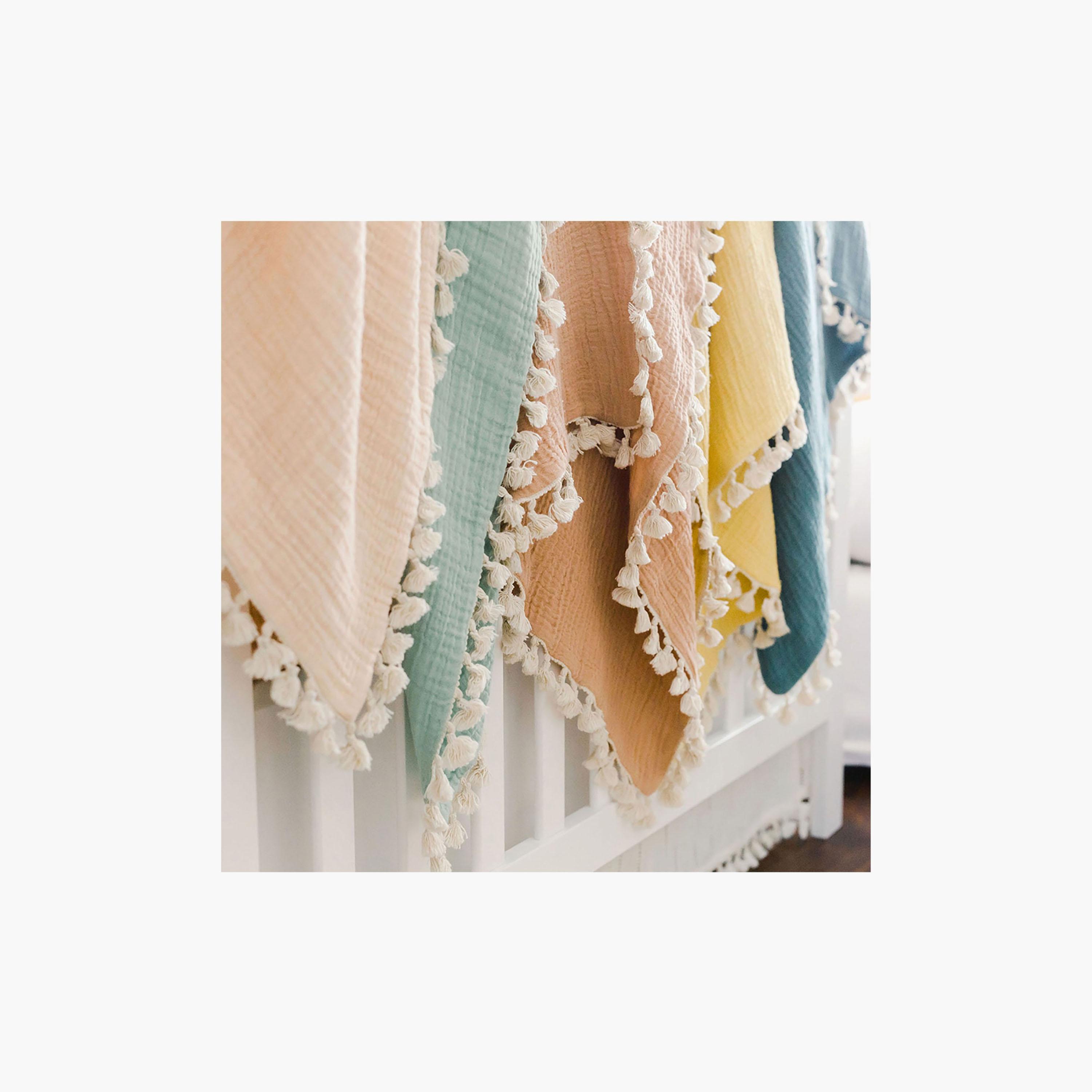 بطانية موسلين 6 طبقات مصنوعة يدوياً للأطفال من كرين بيبي-baby-nursery-blanketsandswaddles-receivingblankets-image-8