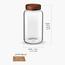 Bergner Acadia Borosilicate Glass Jar - 2.6 L-household-kitchen-foodstorage-spiceracksandjars-image-2