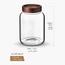 Bergner Acadia Borosilicate Glass Jar - 1.9 L-household-kitchen-foodstorage-spiceracksandjars-image-2